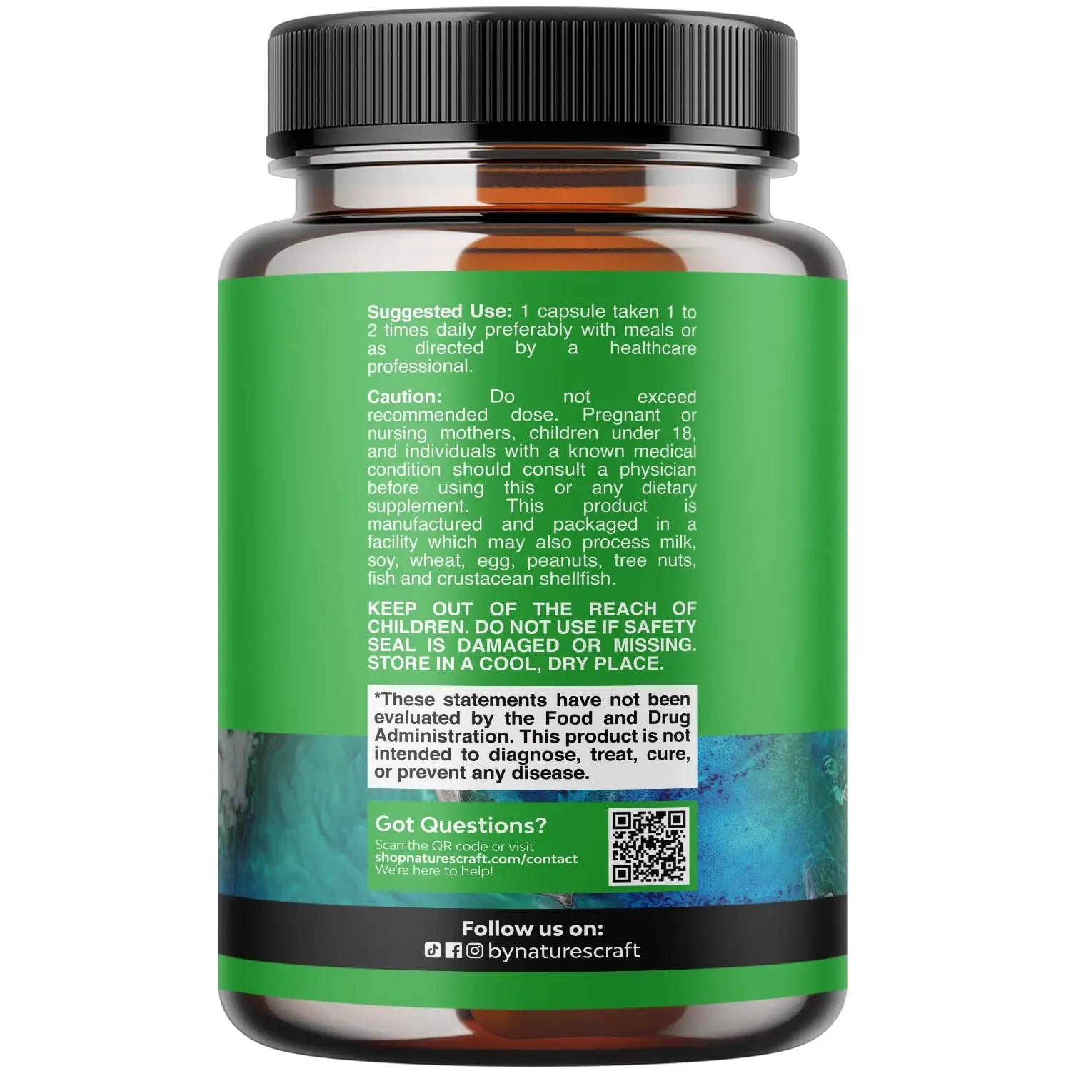 High Absorption Magnesium Complex Supplement - Magnesium Oxide 500mg with Citrate 500mg for Sleep and Mood Support - Pure Citrate per Serving for Muscle Stomach and Digestion - 60 Count Natures Craftnz supplements