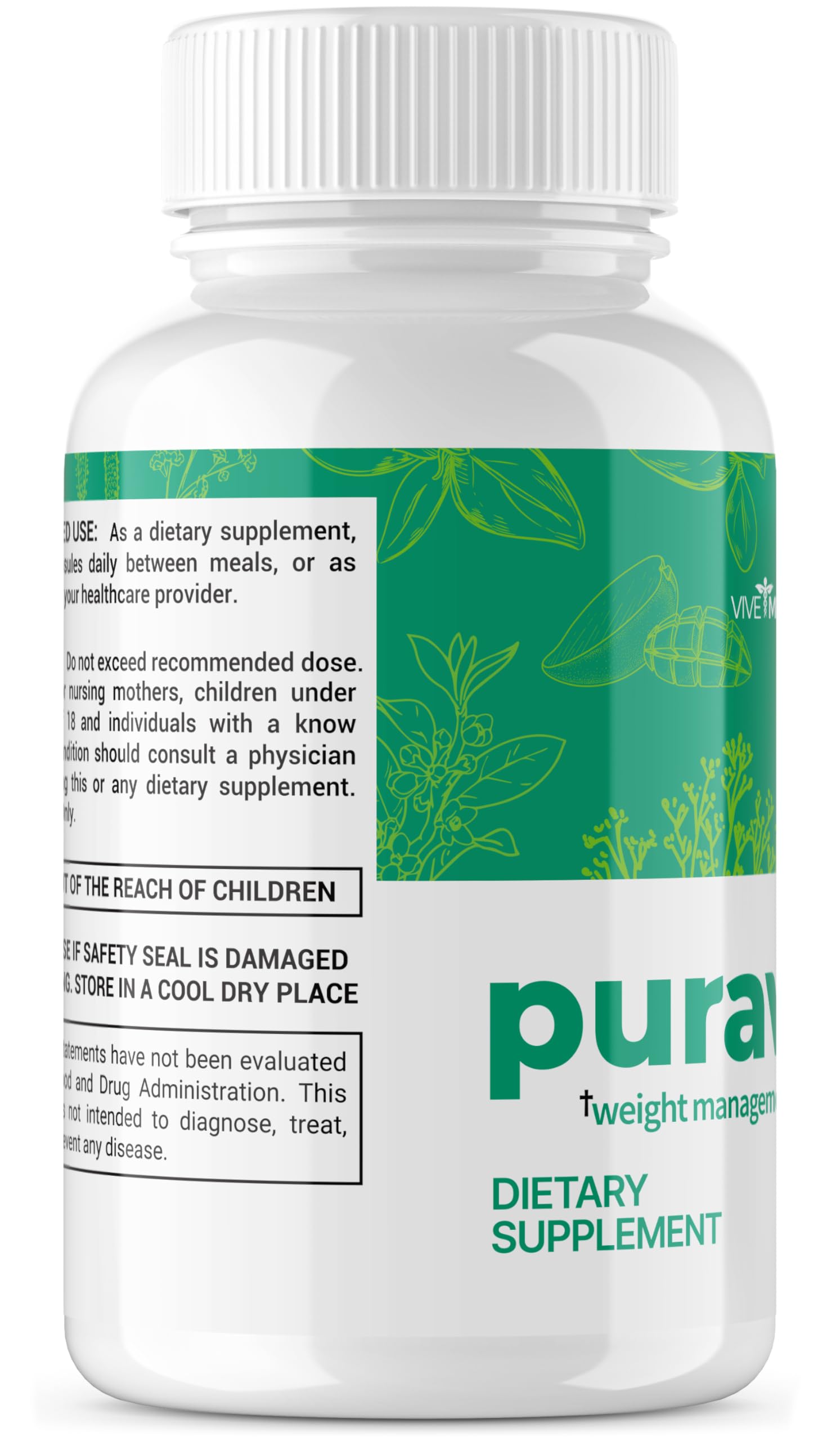VIVE MD Puravive Premium Weight Management Capsules - Advanced Formula with 60 Non VIVE MDAu supplements