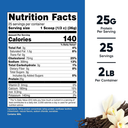 Nutricost Whey Protein Concentrate (Vanilla) 2LBS NutricostUS supplements