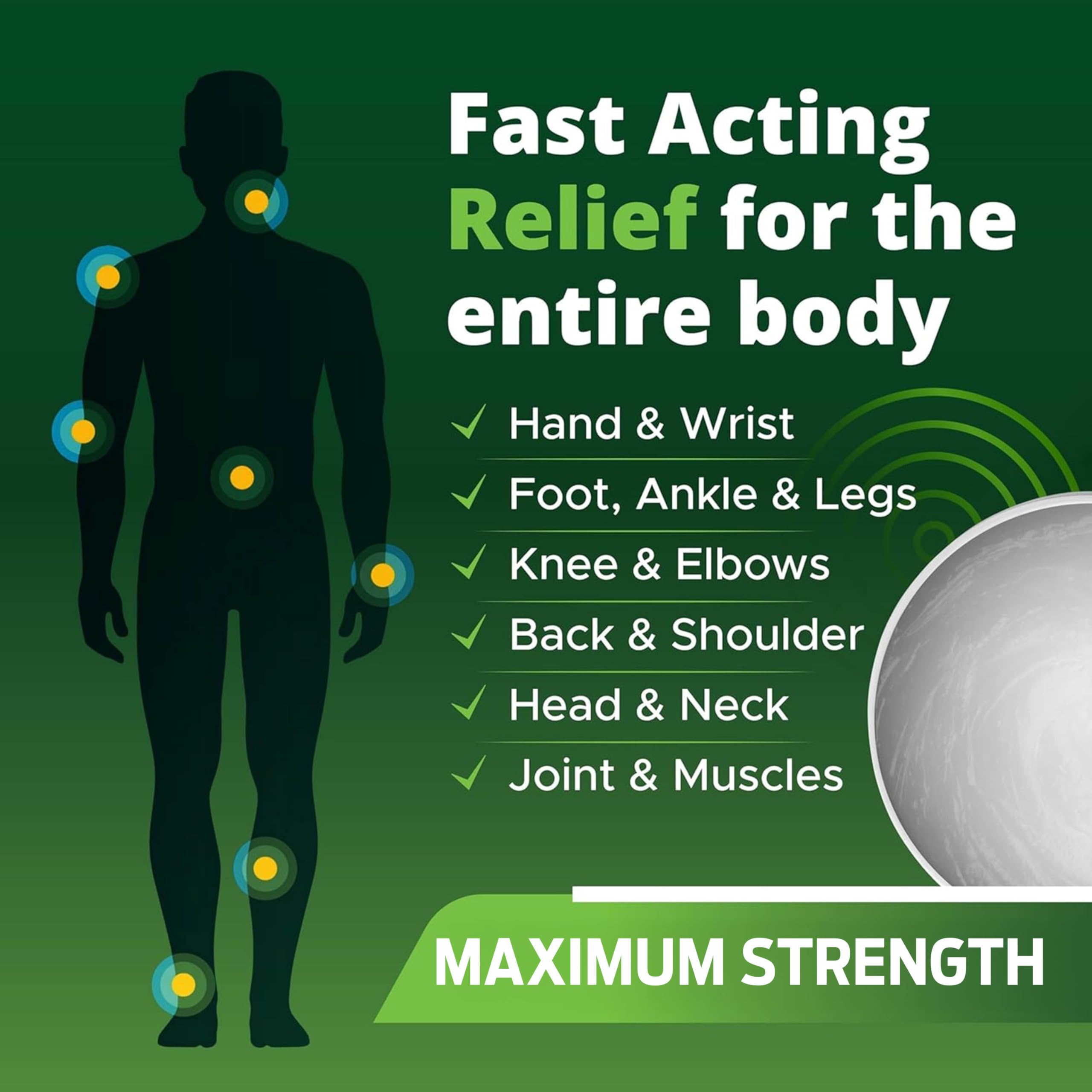 Owell Naturals Deep Penetrating Pain Relief Cream, Maximum Strength Formula for Joints & Muscles, Lower Back, Knees, Hands, Legs, Ankle – Fast Acting Comfort, 7 oz Owell NaturalsAu supplements