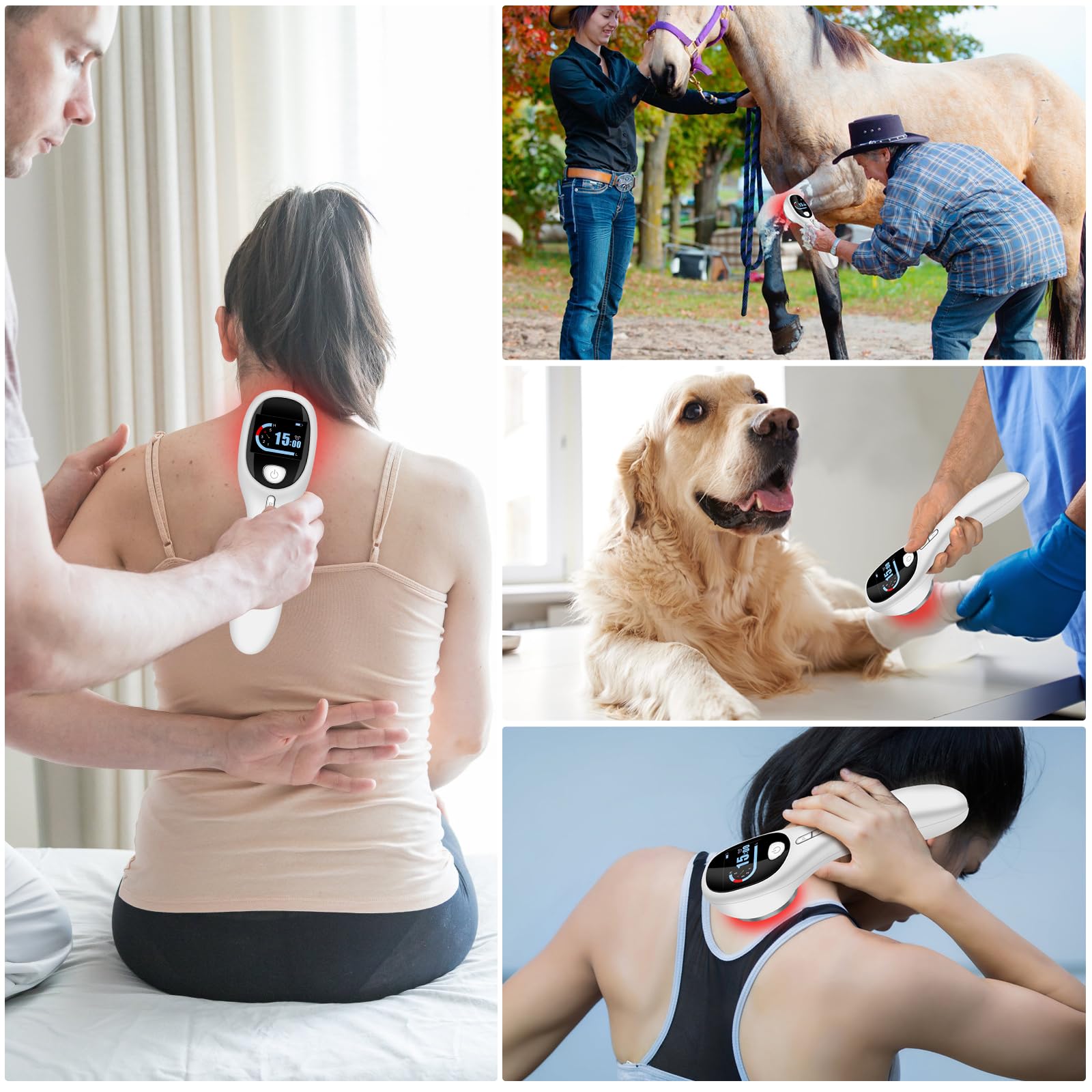 yofalo Cold Laser Human/Vet Device with LED Display Targets Joint and Muscles Directly yofaloAu supplements