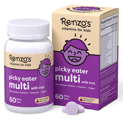 Renzo's Vitamins Adventurous Kid Bundle - Picky Eater Kids Multivitamin, Vitamin D3 for Kids, and Bright & Brainy Vitamin B6 Renzo'sUS supplements