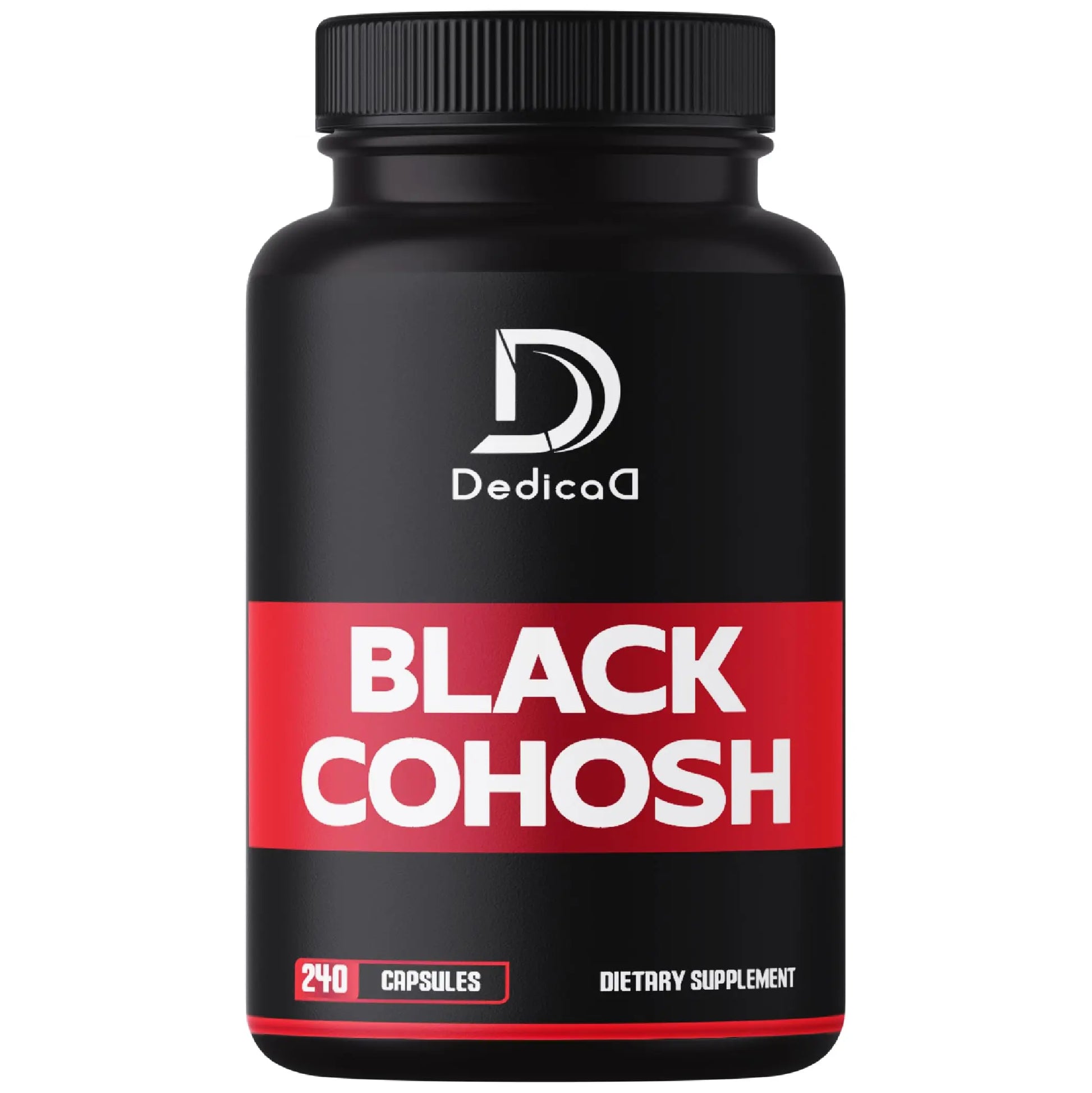 DEDICAD 1000mg Black Cohosh for Menopause Hot Flashes - 240 Capsules for 4-Month Supply - Support for Body Management, Women's Health & Immune System DEDICADAu supplements