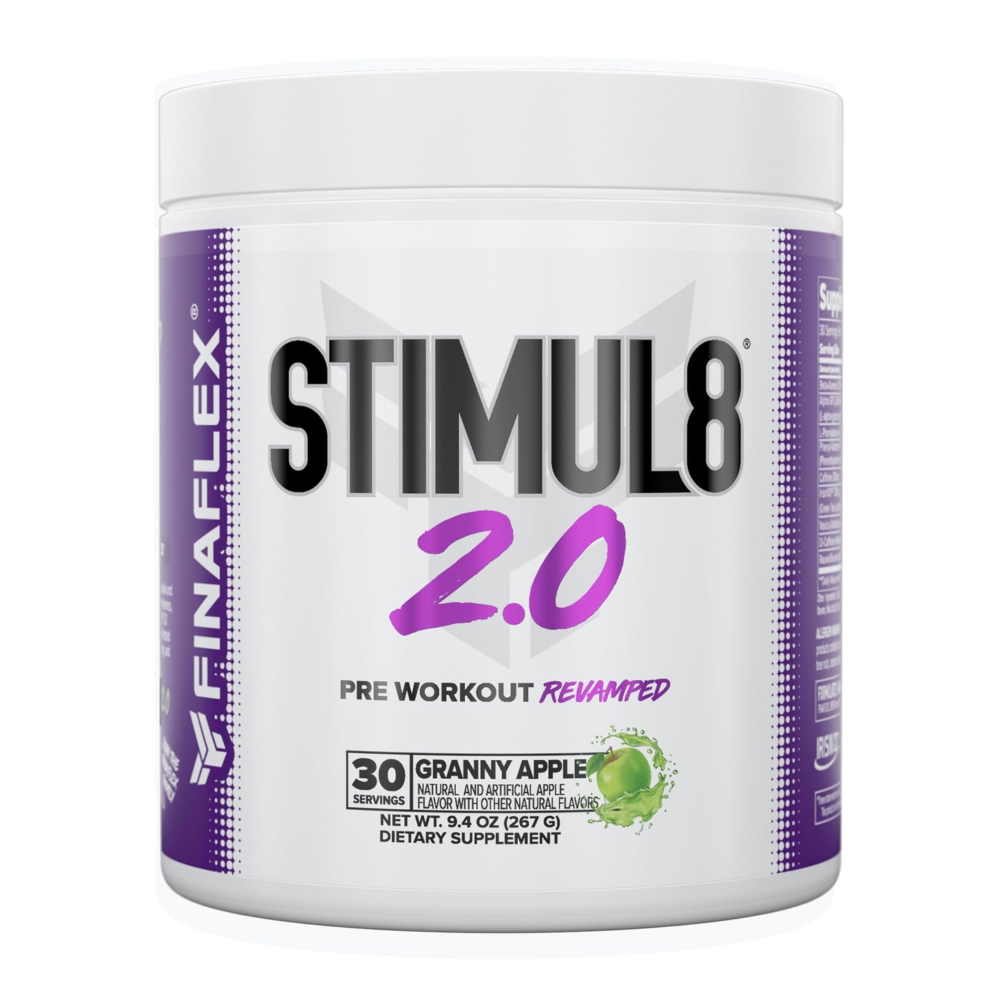 FINAFLEX STIMUL8 2.0 Pre Workout, Granny Apple - Delivers Energy, Focus & Strength FINAFLEXUS supplements
