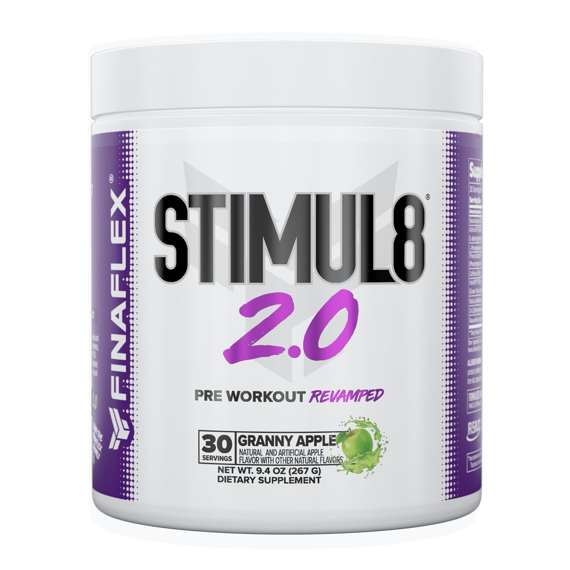 FINAFLEX STIMUL8 2.0 Pre Workout, Granny Apple - Delivers Energy, Focus & Strength FINAFLEXAu supplements