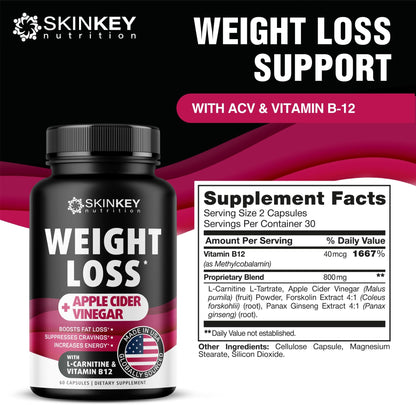 Weight Loss Pills for Women - Fat Burner Diet That Work Fast & Men Made in USA SKINKEY NutritionUS supplements