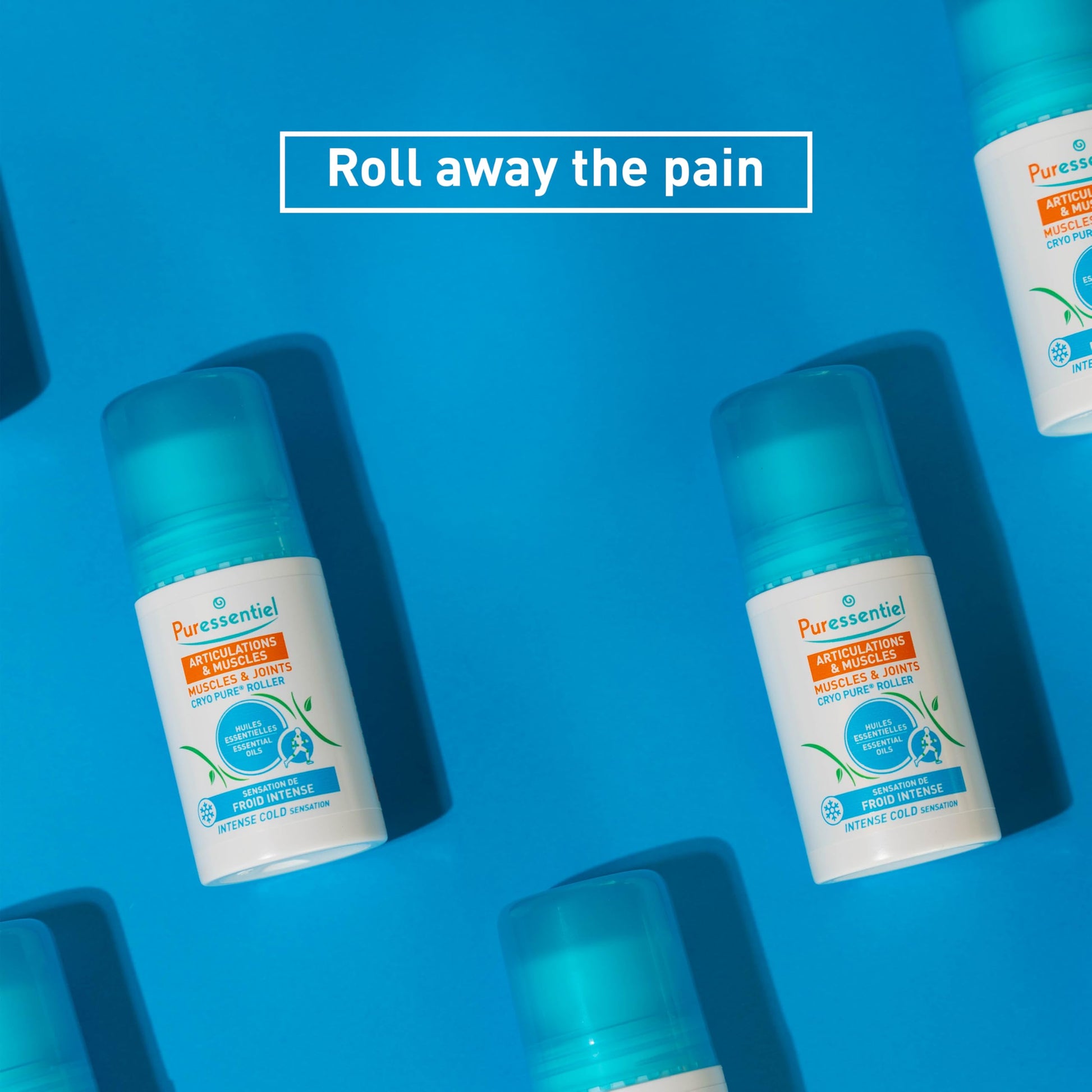 Puressentiel Muscles and Joints Cryo Pure Roller - Natural Menthol and Essential Oils Soothe Muscles - Long Lasting Cooling Sensation - 2.5 oz PuressentielAu supplements