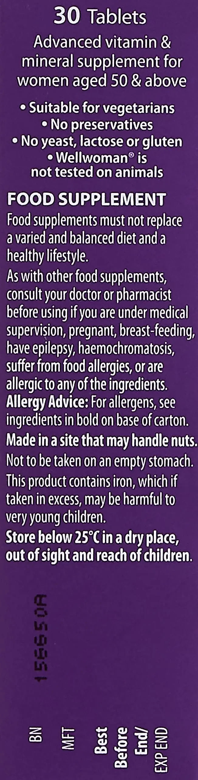 Wellwoman Vitabiotics 50+ 30 Tablets WellwomanAu supplements
