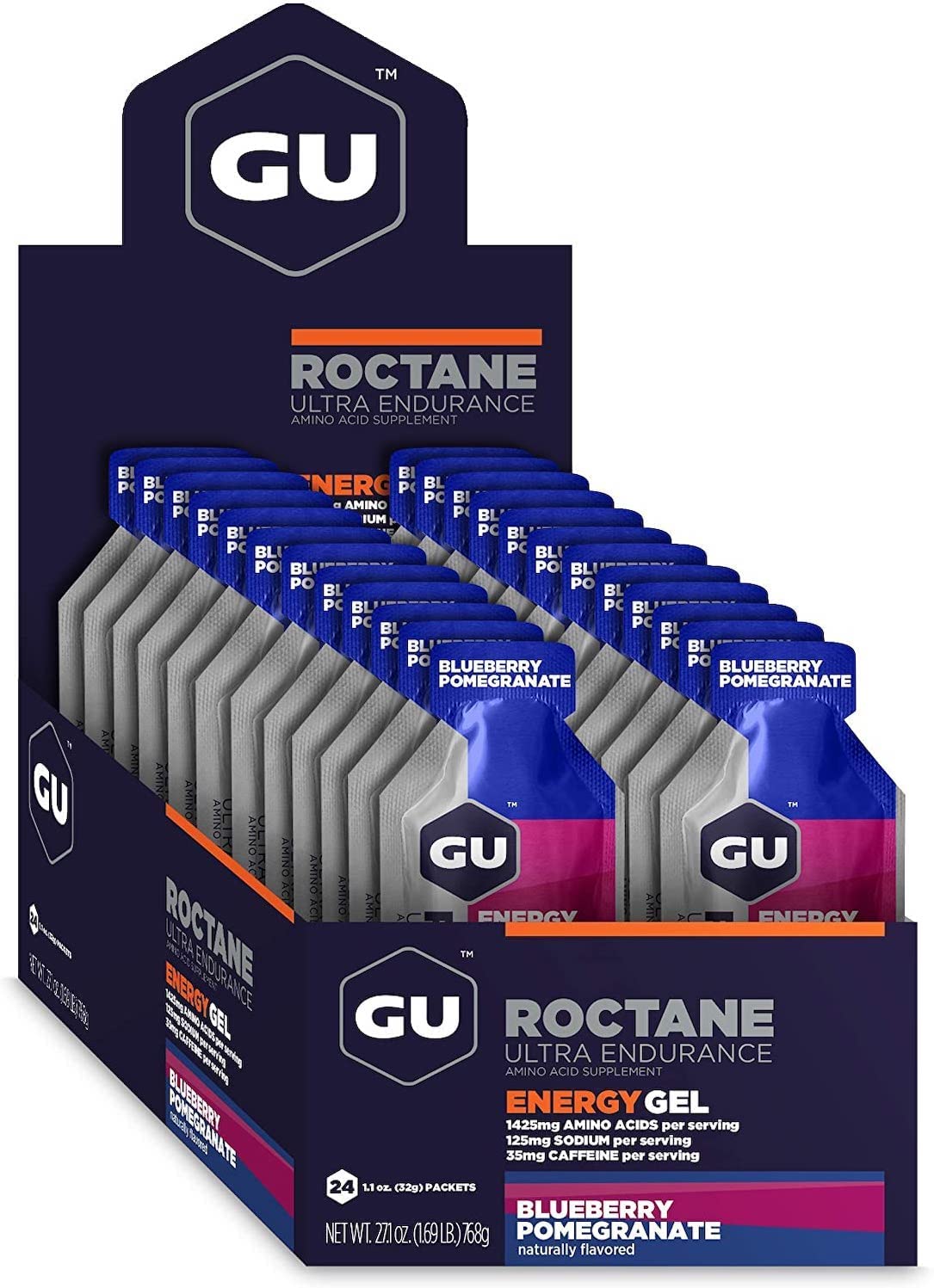 GU Energy Roctane Ultra Endurance Energy Gel, Quick On-The-Go Sports GU EnergyUS supplements