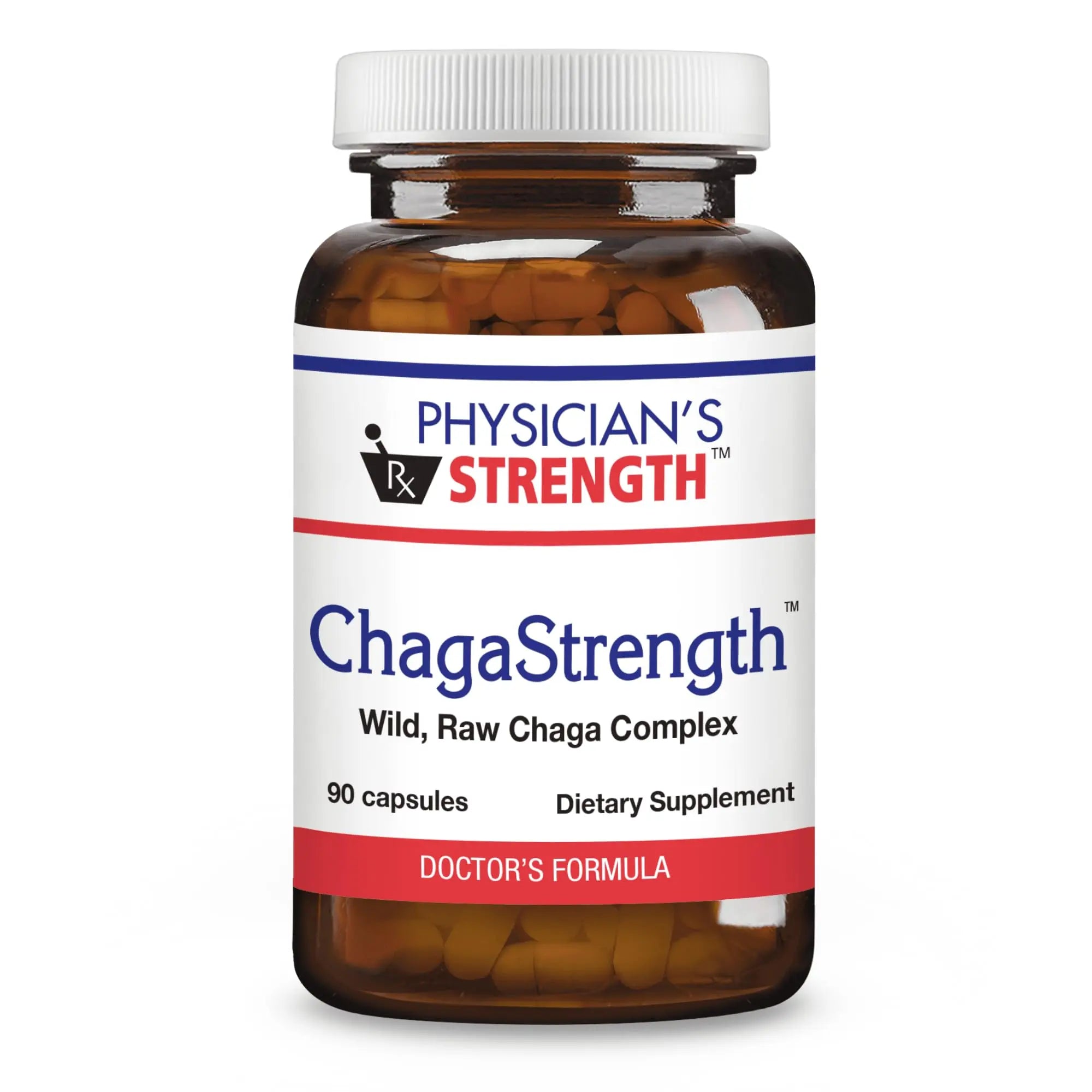 Physician's Strength ChagaStrength - 90 Capsules - Wild, Raw Chaga Complex - Immune & Physical Support - Non-GMO - 90 Servings Physician's StrengthAu supplements