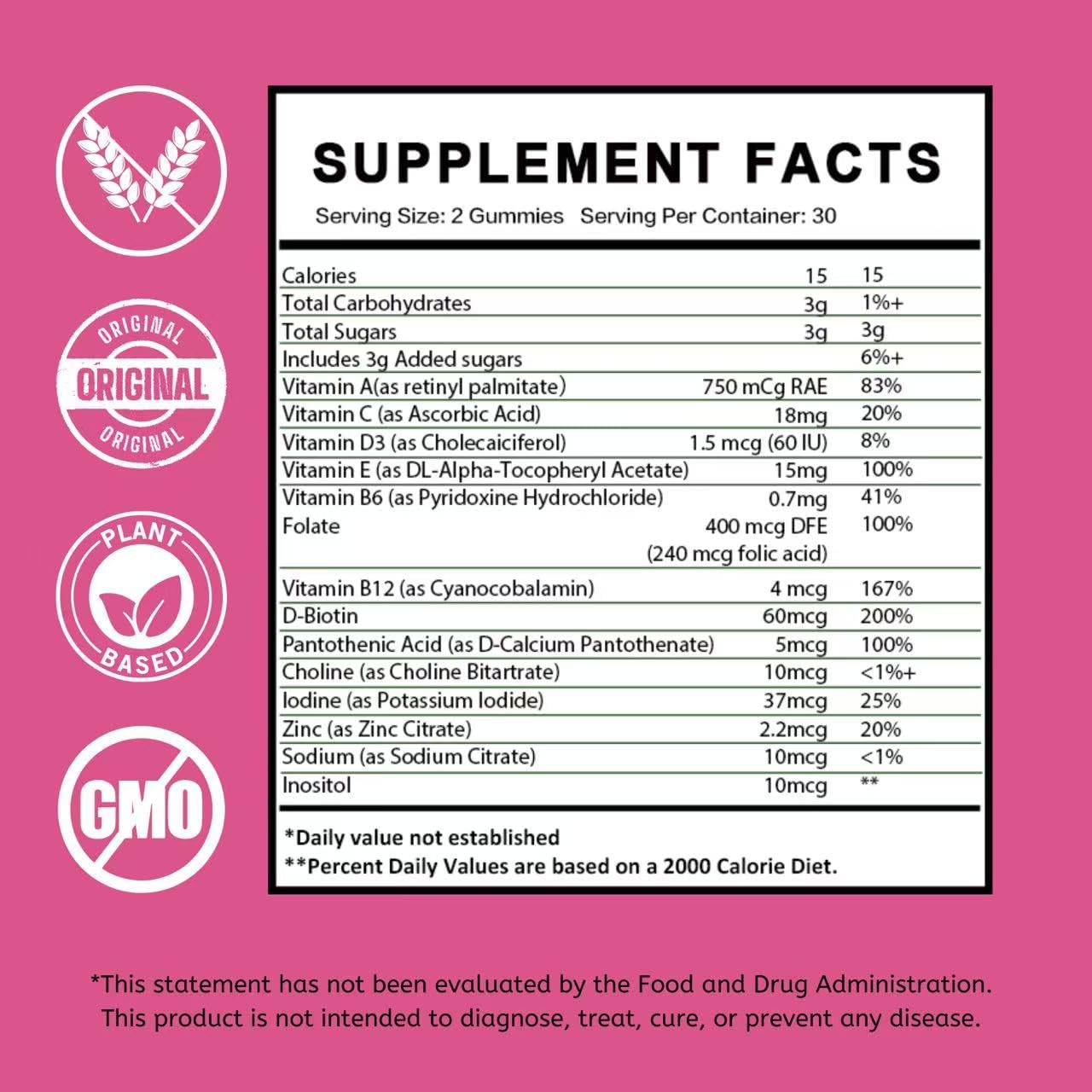 PCOS Vitamins Gummies for Women Hormone Balance & PCOS Relief & Fertility Support, 60 Ovarian Support Vitamins with Inositol for Healthy Menstrual Cycle, Inositol Gummies for Hirsutism and Acne SiyolaherbAu supplements