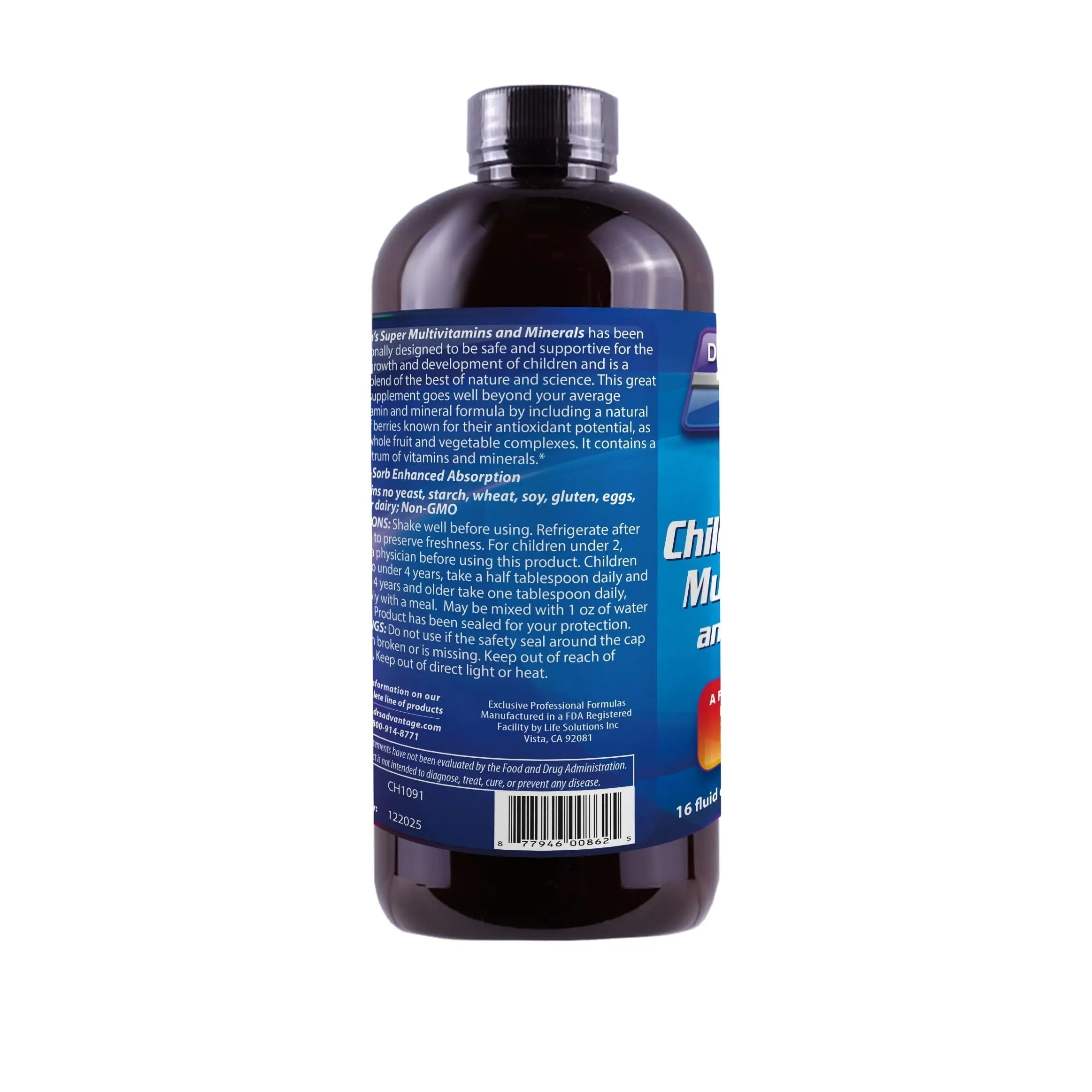 Dr's Advantage DA862 Liquid Children's Multivitamin and Minerals, 16 oz. Dr's AdvantageAu supplements