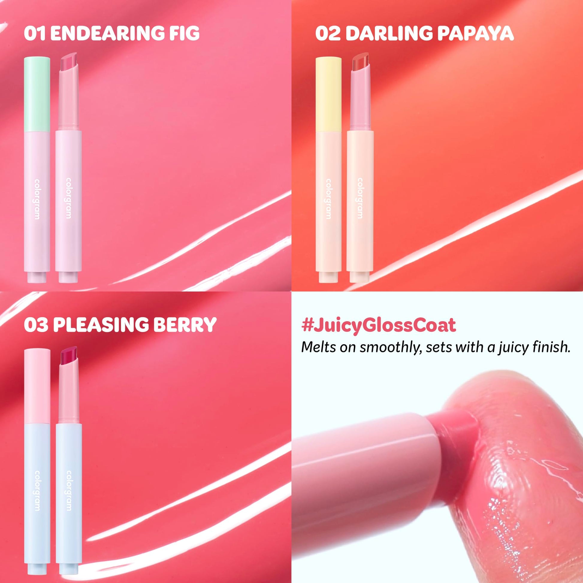 COLORGRAM Fruity Glass Stick 02 DARLING PAPAYA | Long-Lasting Juicy Lip Tint with Radiant, Glossy Finish | Melting Syrupy Texture for Vibrant, Hydrated Lips | Non-Sticky Shine COLORGRAMAu supplements