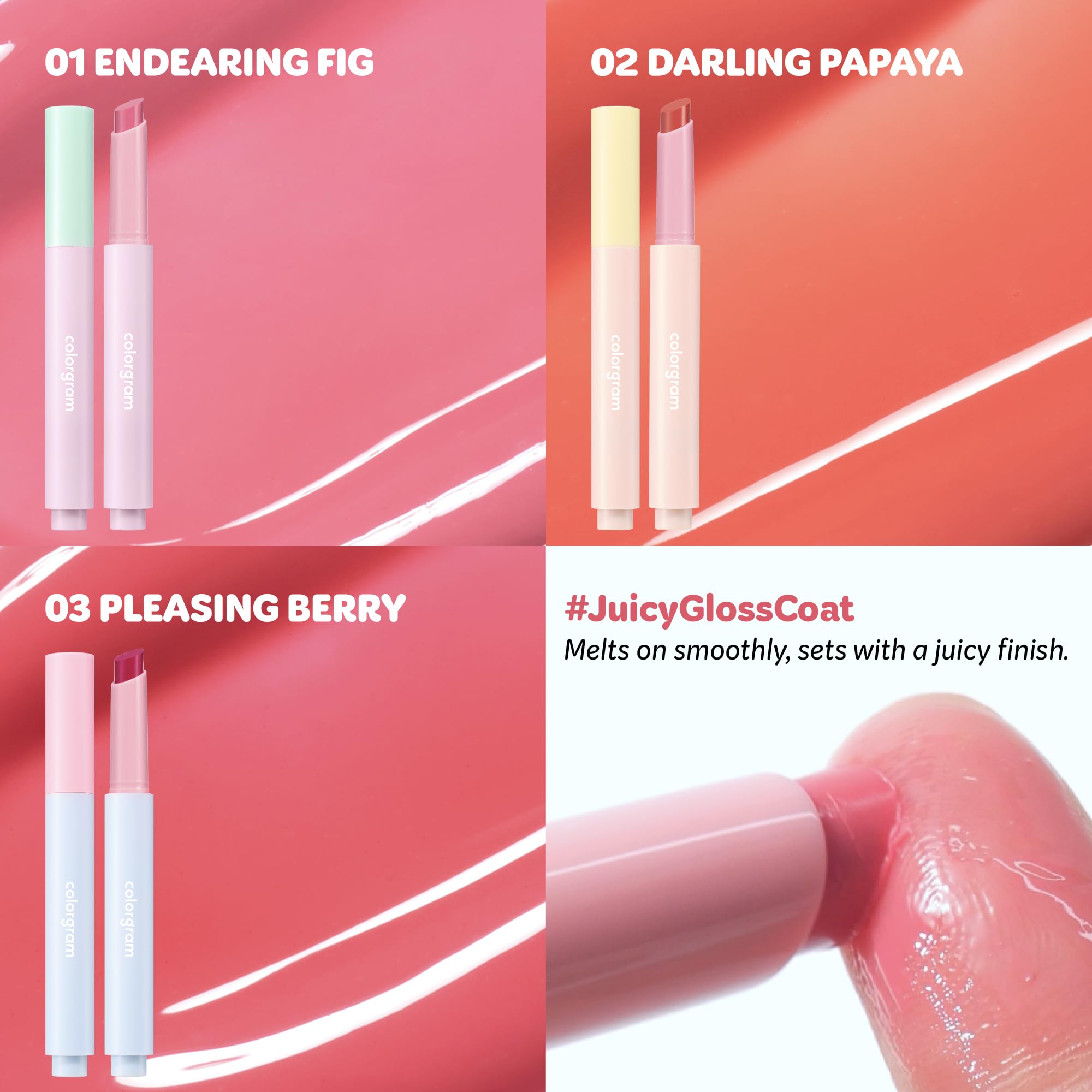 COLORGRAM Fruity Glass Stick 02 DARLING PAPAYA | Long-Lasting Juicy Lip Tint with Radiant, Glossy Finish | Melting Syrupy Texture for Vibrant, Hydrated Lips | Non-Sticky Shine COLORGRAMAu supplements