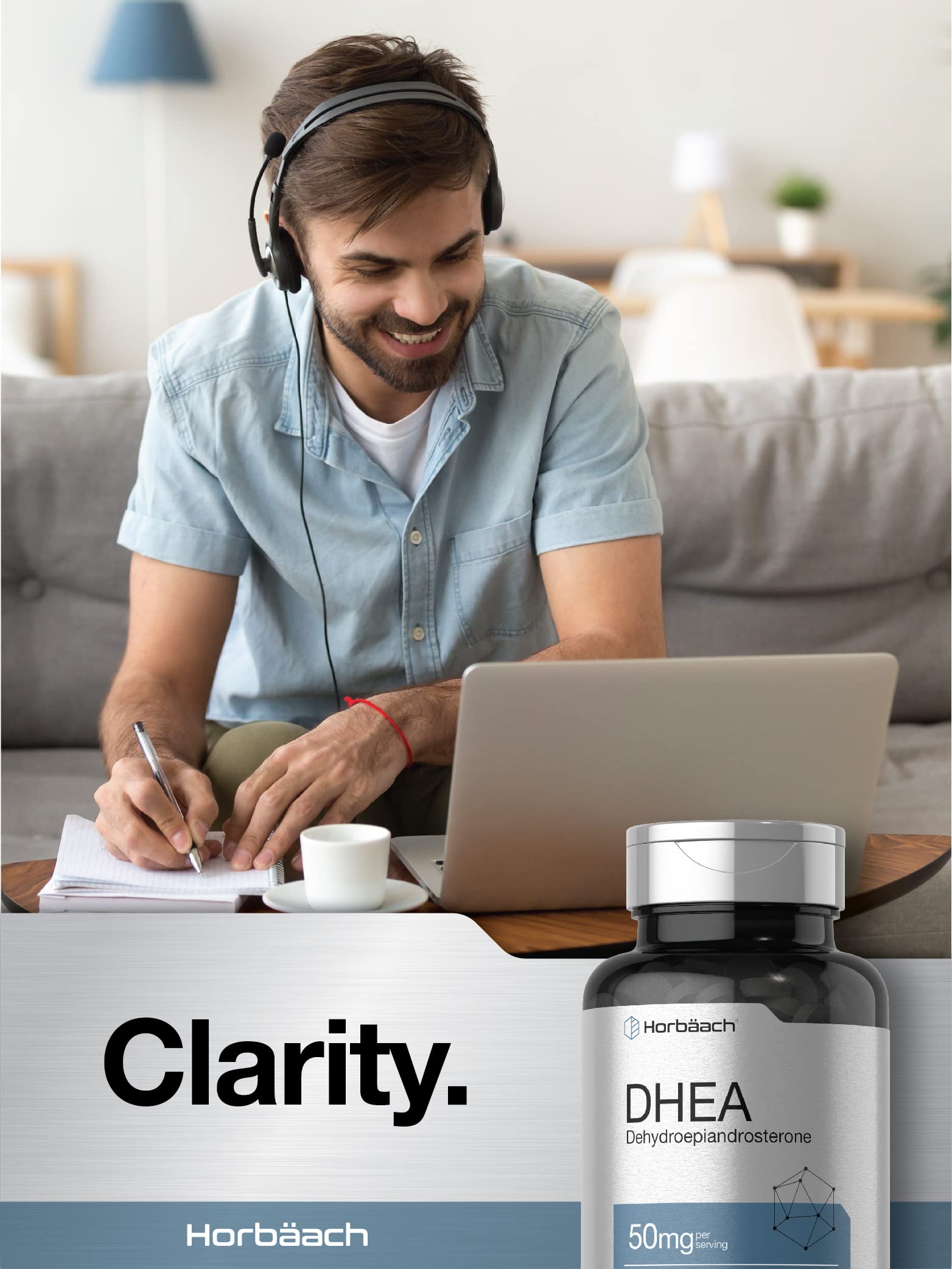 DHEA 50mg 150 Tablets | Non-GMO, Gluten Free Supplement | by Horbaach HorbäachAu supplements