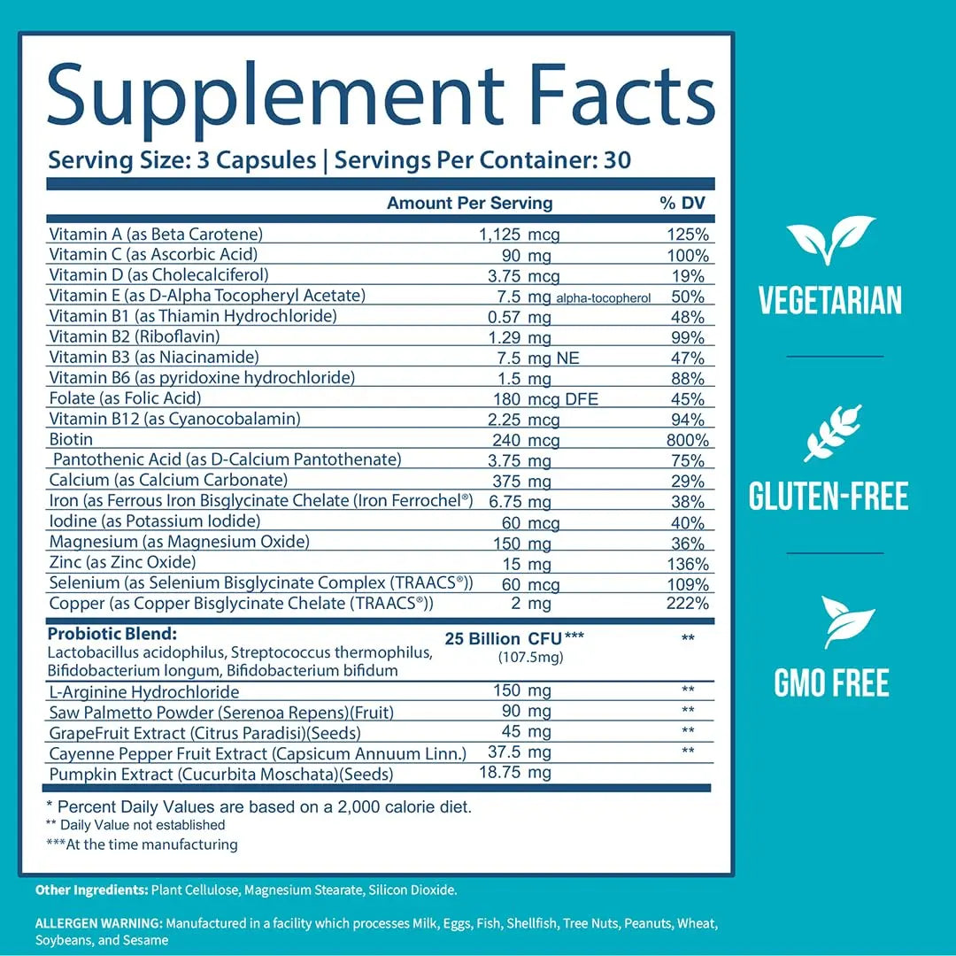 GOBIOTIX Multivitamin with Probiotics and Digestive Enzymes - 25 Billion CFU - Digestive Health, Probiotics for Women and Men GOBIOTIXAu supplements