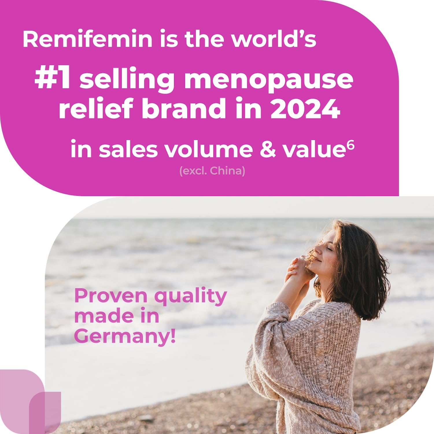 Remifemin Menopause Symptoms Relief - Clinically Proven Ingredients - Menopause Supplements - Black Cohosh - Estrogen-Free - Made in Germany - 60 Tablets RemifeminAu supplements