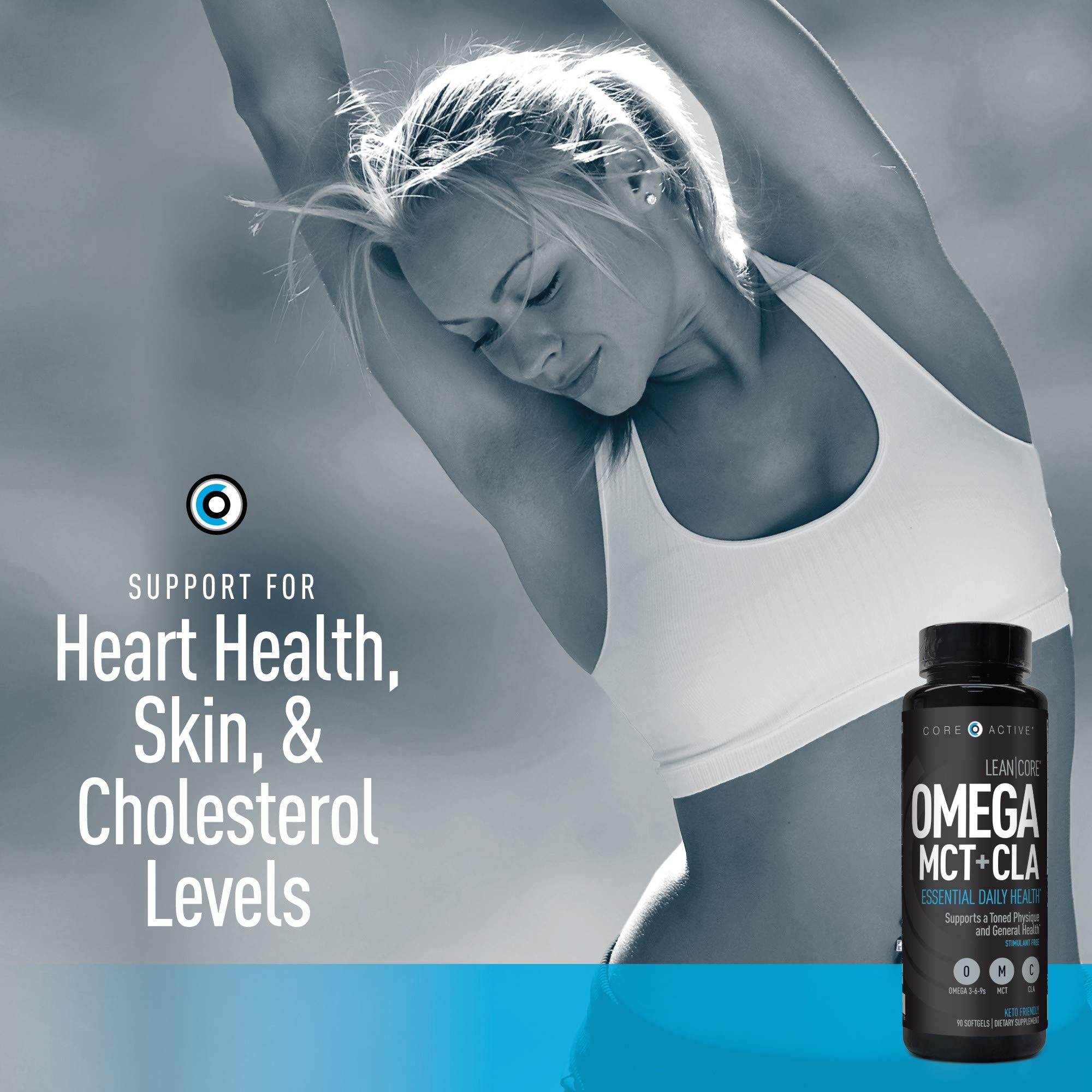 Lean CORE Omega MCT + CLA - Stimulant Free Health Formula, Lean Muscle & Toned (CORE)ACTIVEUS supplements