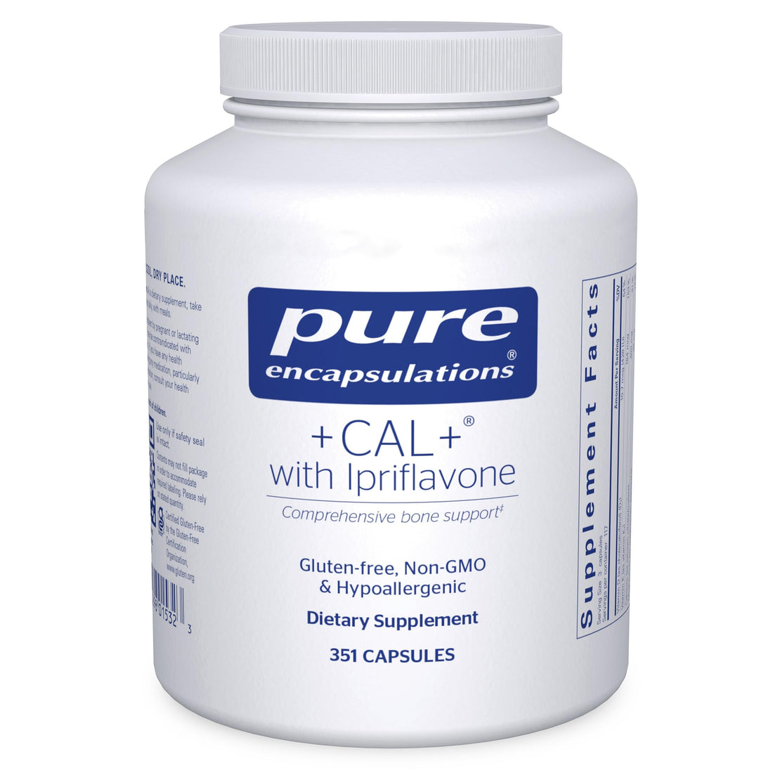 Pure Encapsulations +Cal+ with Ipriflavon | Mineral, Vitamin, and Herbal Supplement to Promote Skeletal Strength | 351 Capsules Pure EncapsulationsAu supplements