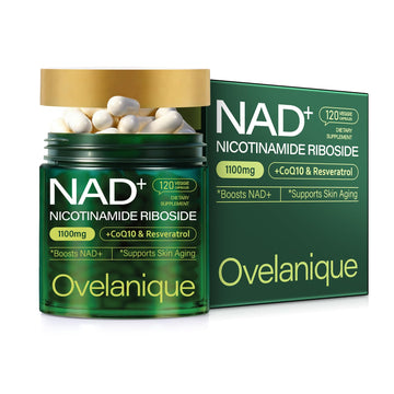 Ovelanique NAD Supplement with Nicotinamide Riboside & Resveratrol |NMNH Supplement Alternative| NAD+ Complex with Quercetin Phytosome & CoQ10 | Liposomal Delivery,120 Capsules(Packaging May Vary) OvelaniqueAu supplements