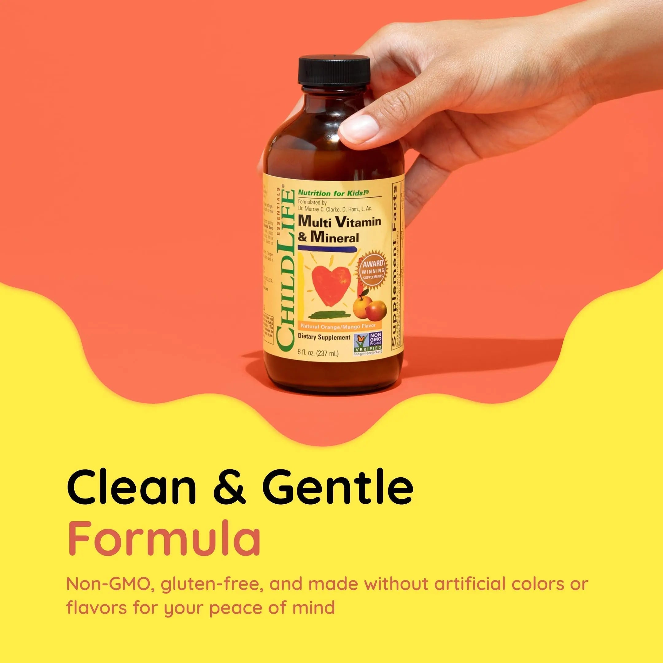 CHILDLIFE Essentials Kids Multivitamin & Mineral - Vitamins for Kids, Liquid Multivitamin for Toddler & Baby - Natural Orange & Mango, 8 Fl Oz (Pack of 2) CHILDLIFE ESSENTIALSAu supplements