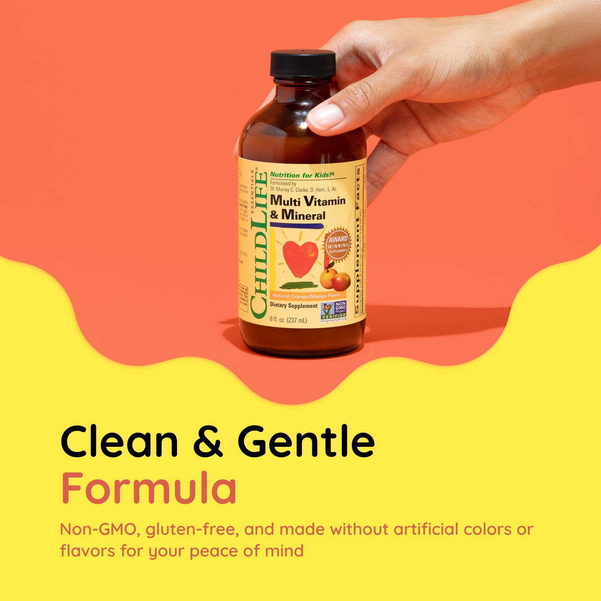 CHILDLIFE ESSENTIALS Kids Multivitamin & Mineral - Kids Vitamins, Liquid Multivitamin for Kids, Toddler Multivitamins, Liquid Vitamins, Baby Multivitamin - Natural Orange & Mango, 8 Fl Oz (Pack of 1) CHILDLIFE ESSENTIALSAu supplements