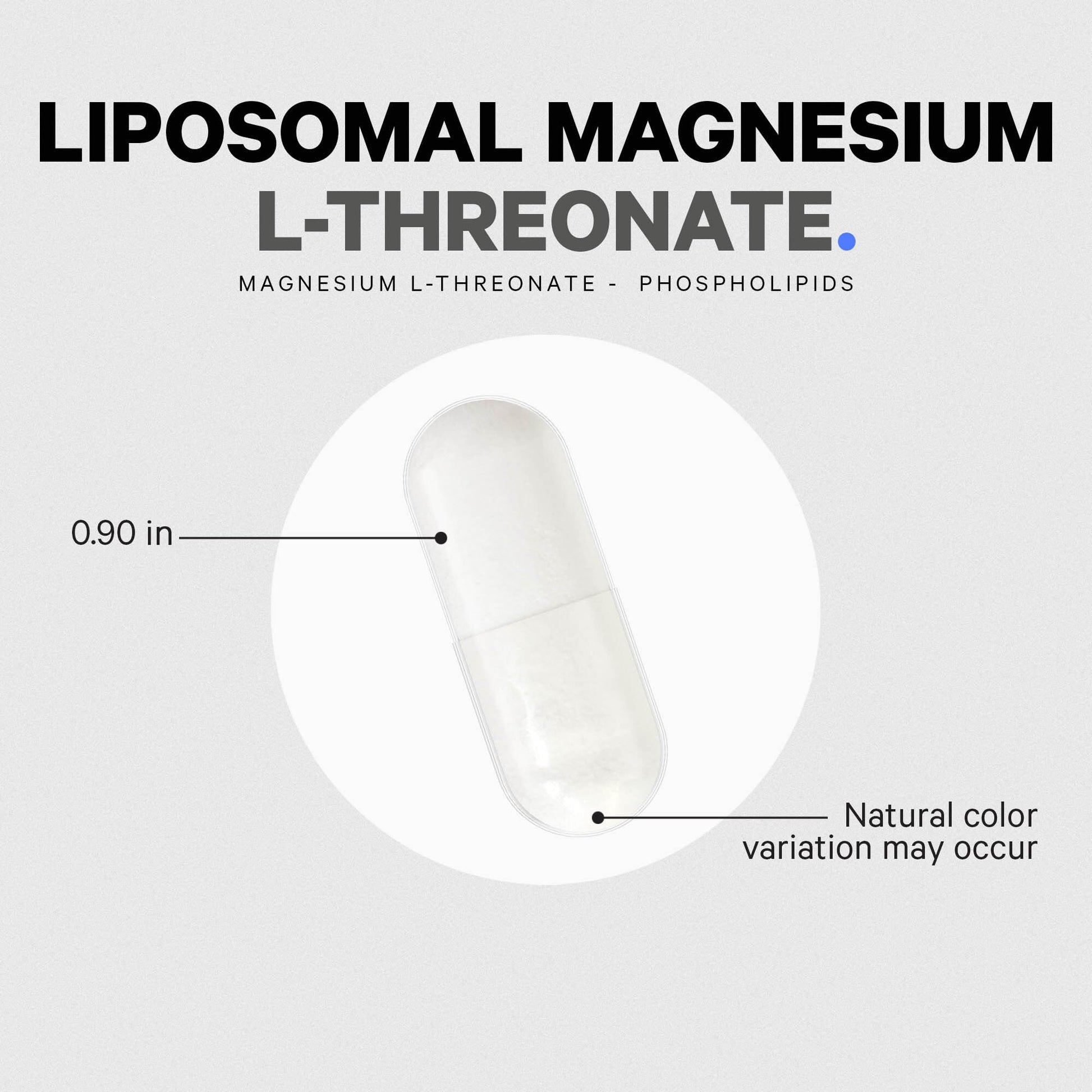 Codeage Liposomal Magnesium L-Threonate Supplement, Patented Magtein Magnesium Threonate for Brain Health, Memory and Cognitive Function Support, Bioavailable, Non-GMO - 90 Capsules CodeageAu supplements