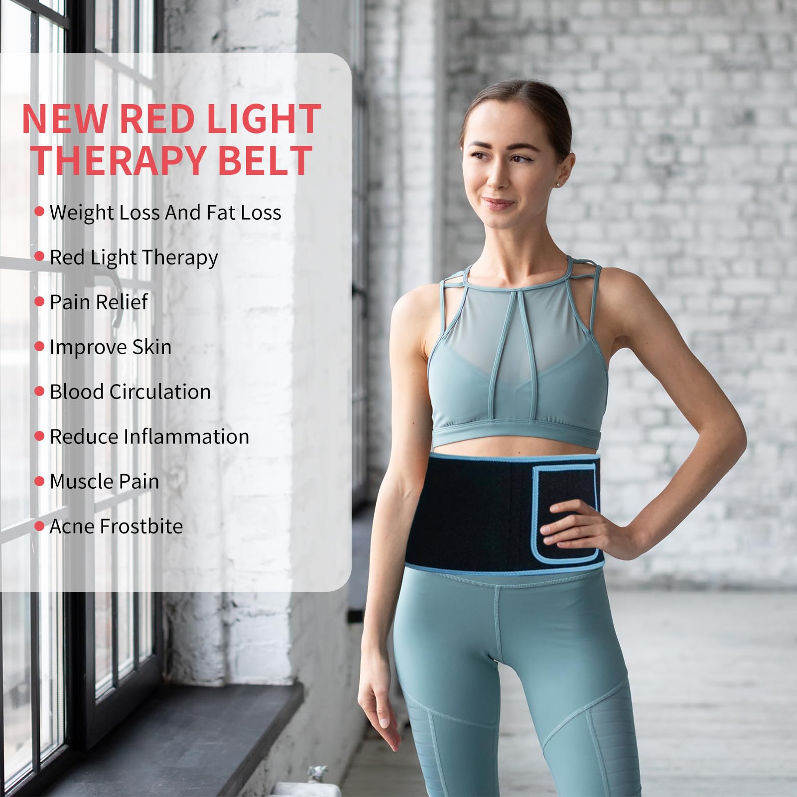 Red Light Infrared Therapy Belt: Pain Relief Device LED Red Light Therapy Lamp Near Body Large Pad Wrap ADVARAYSAu supplements