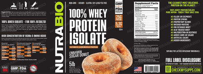 NutraBio Whey Protein Isolate Supplement – 25g of Protein Per Scoop with Complete NutraBioUS supplements