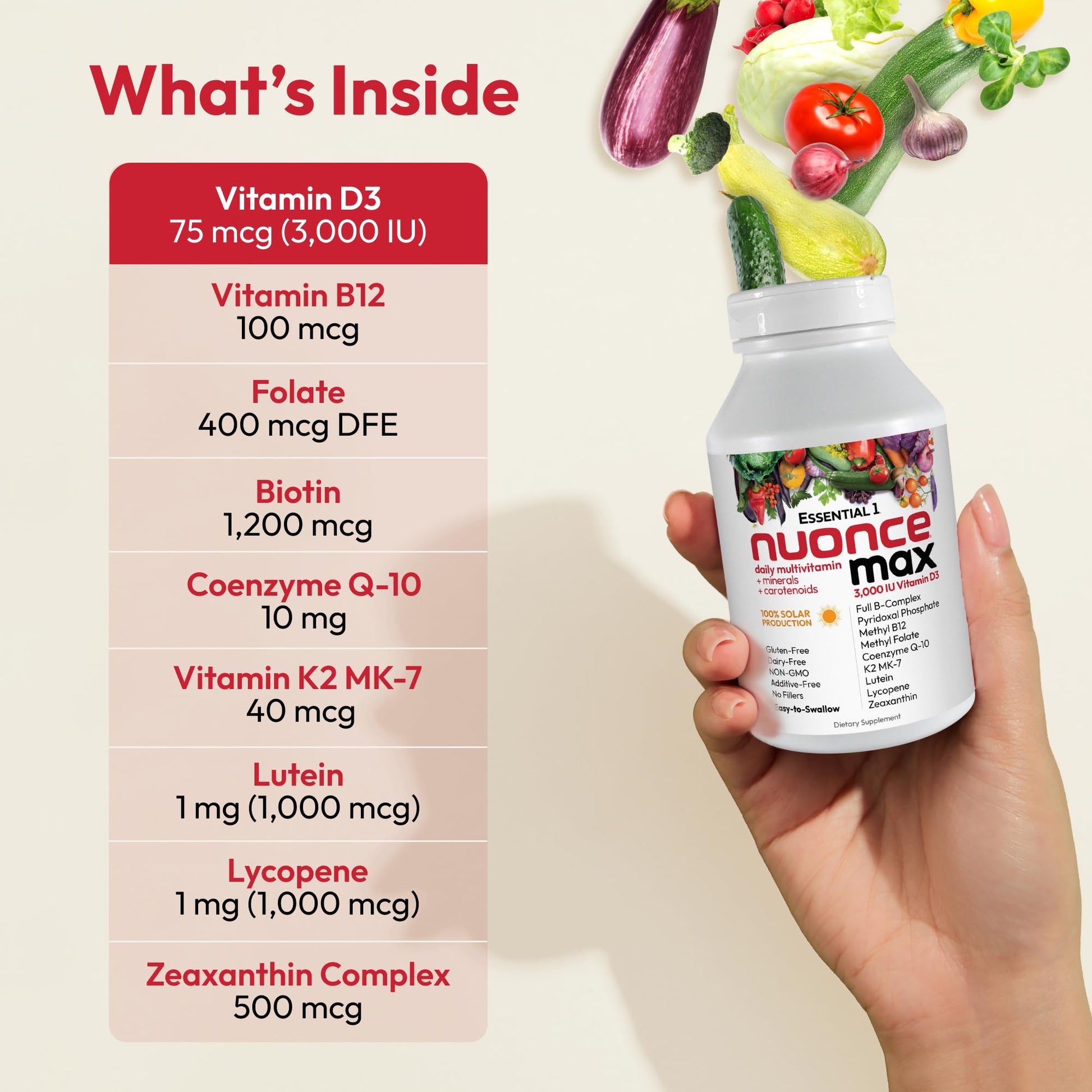 ANDREW LESSMAN Essential-1 nuonce max Multivitamin 3000 IU Vitamin D3 360 Small Capsules. 100 mcg Methyl B12 ANDREW LESSMANAu supplements