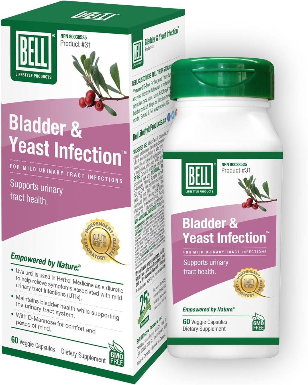 Bell Lifestyle Products Bladder Health and Yeast Balance - 60 Capsules BellAu supplements
