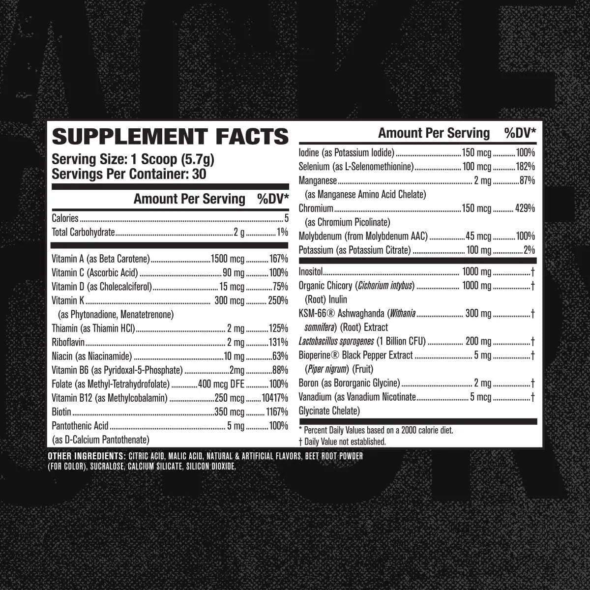 Jacked Factory Vita XT Performance Vitamin Powder - Daily Multivitamin Powder for Men with KSM-66 Ashwagandha, Prebiotic Fiber Jacked FactoryAu supplements