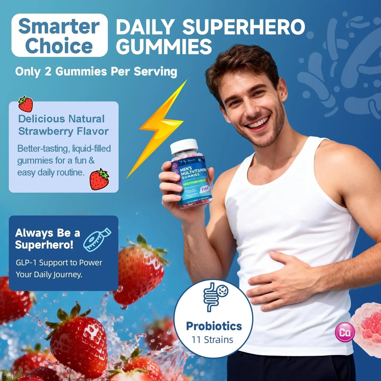 Totaria Sugar Free Multivitamin for Men with Omega 3, Probiotics, Mens Multivitamins Gummies w/Methylated B Complex TotariaAu supplements