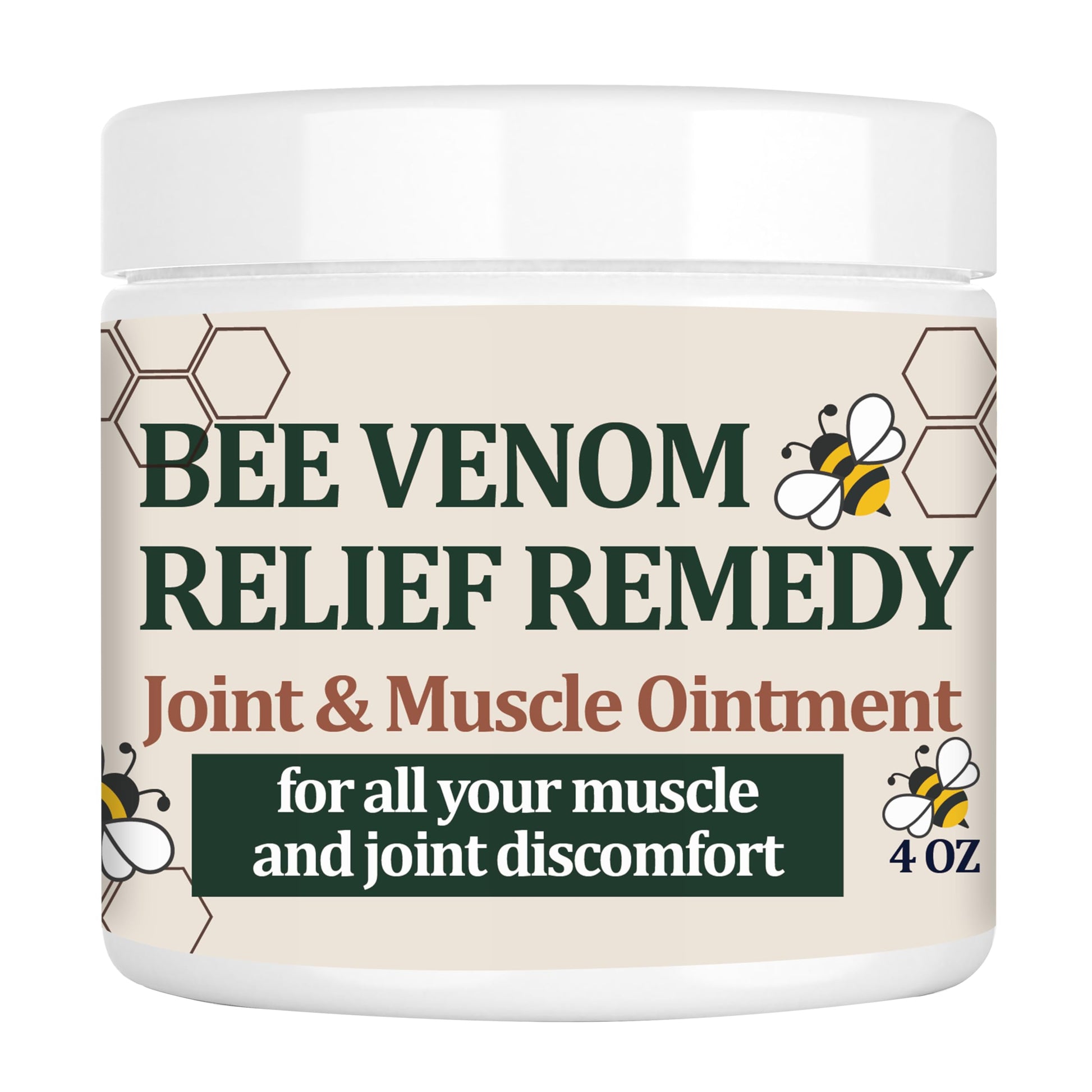 KOKOMAANE Bee Venom Muscle Bone Cream, Fast Acting, for Back, Neck, Hand, Foot, Knee, Muscle, Shoulder, Topical, Wrist, Elbow, Hip, Nerve, Plantar, Ankle, Foot discomfort, Vitamin B6 KOKOMAANEAu supplements