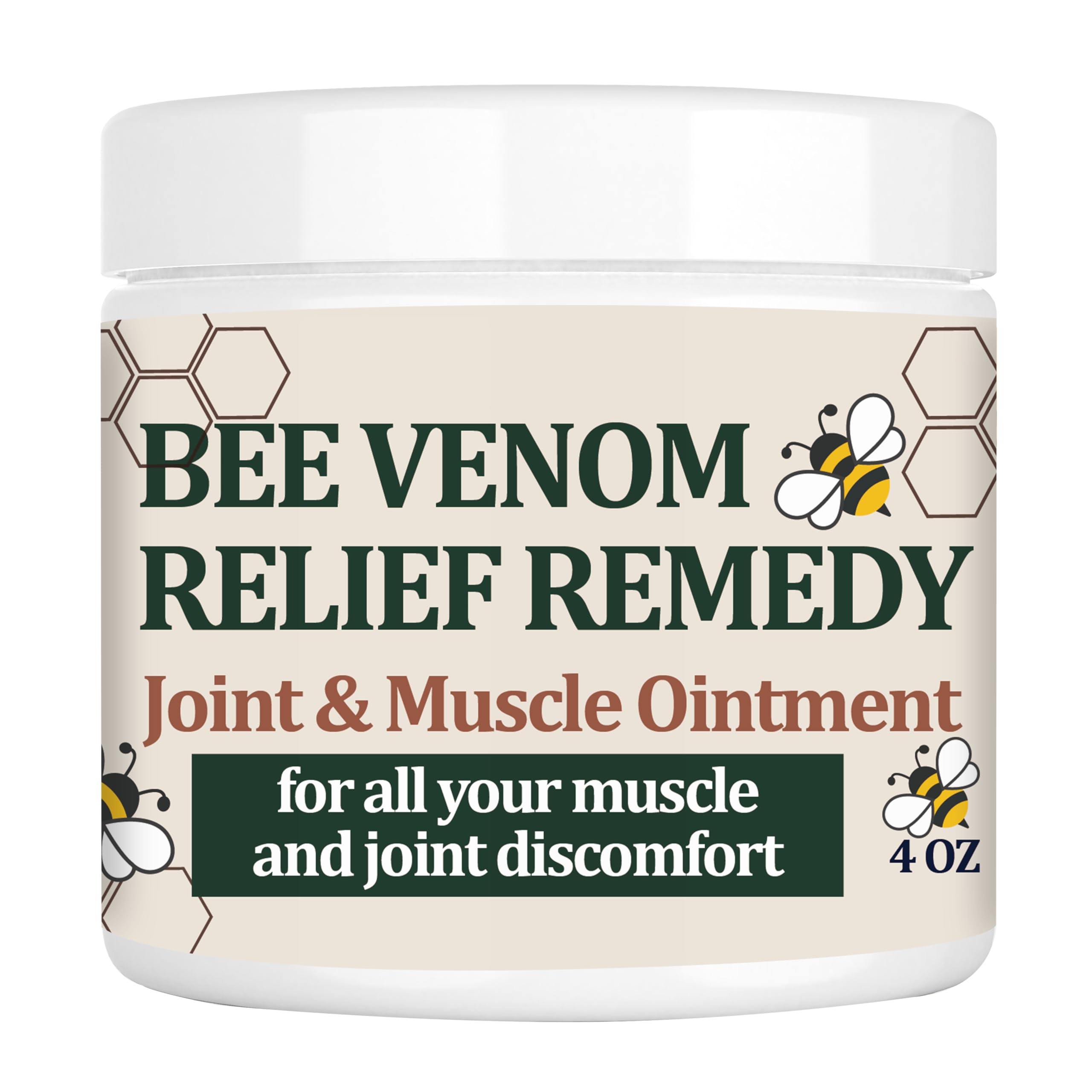 KOKOMAANE Bee Venom Muscle Bone Cream, Fast Acting, for Back, Neck, Hand, Foot, Knee, Muscle, Shoulder, Topical, Wrist, Elbow, Hip, Nerve, Plantar, Ankle, Foot discomfort, Vitamin B6 KOKOMAANEAu supplements