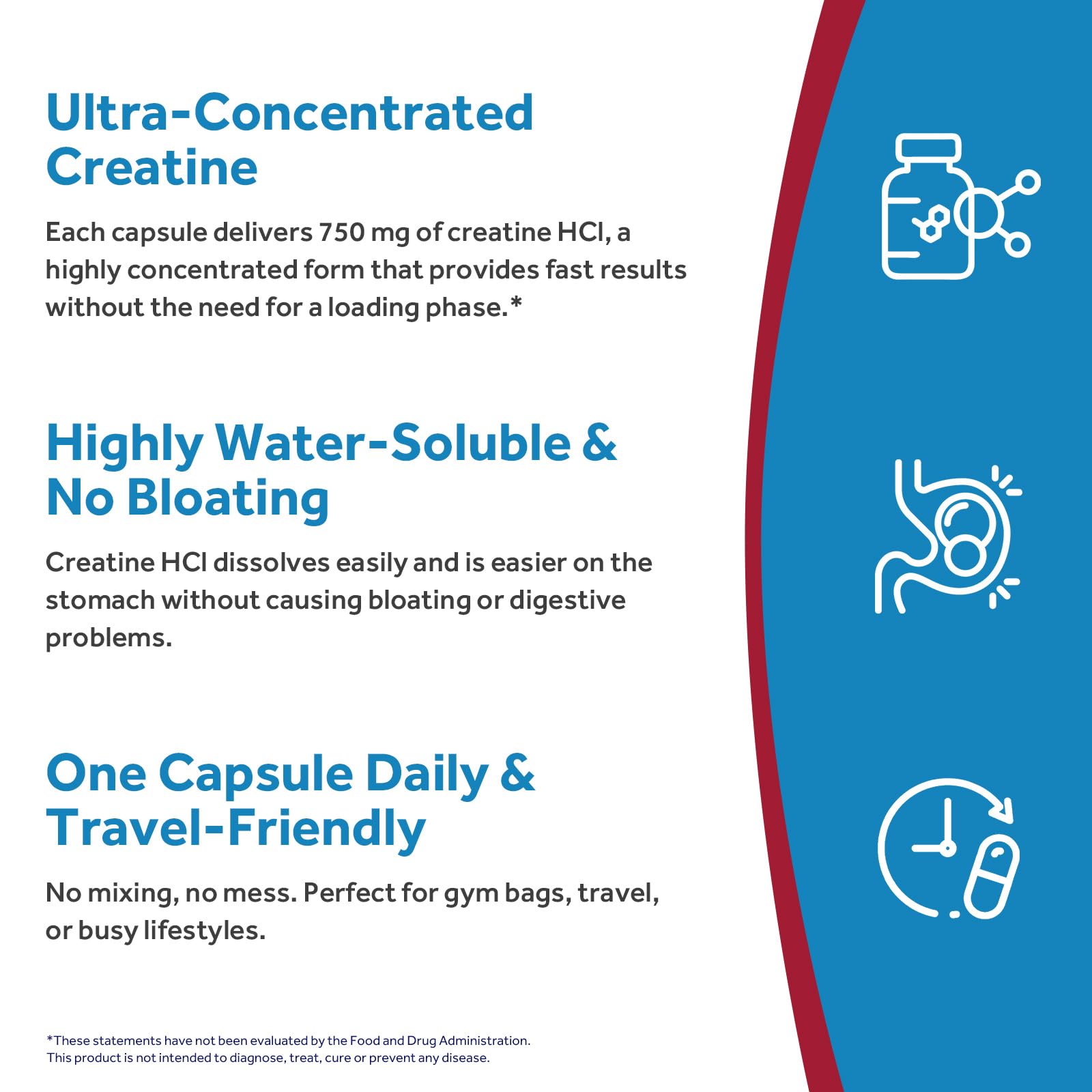 Doctor's Recipes Creatine HCl Capsules, 750 mg, Creatine Hydrochloride for Women & Men, Strength & Recovery, Brain Health, Fast Absorbing, Vegan, 90 Capsules Doctor's RecipesAu supplements