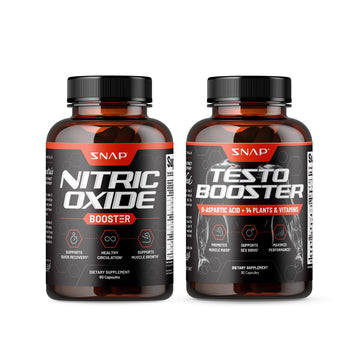 Snap Supplements Nitric Oxide + Testo Booster (2 Products) Snap SupplementsAu supplements