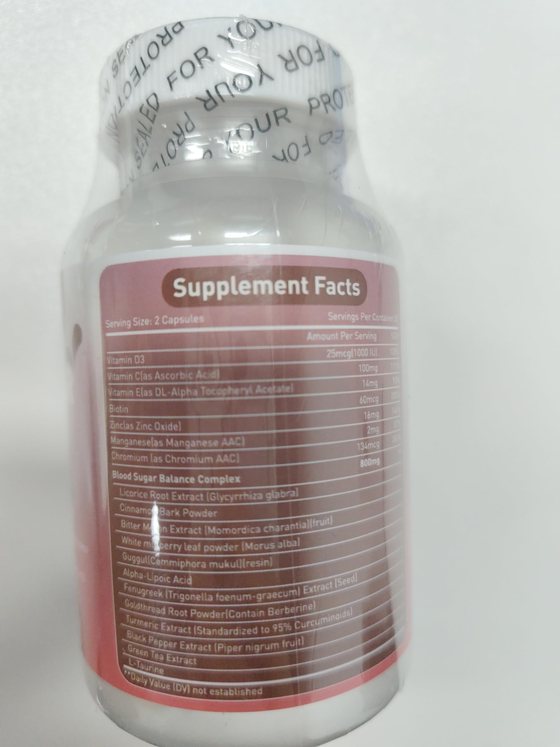 Blood Sugar Complex Supplement – Natural with 20 Active Herbs and Vitamins, Including Cinnamon, Bitter Melon, Black Pepper, Licorice, Vegan, Non-GMO, Gluten-Free, 60 Capsules HOWEEJETAu supplements
