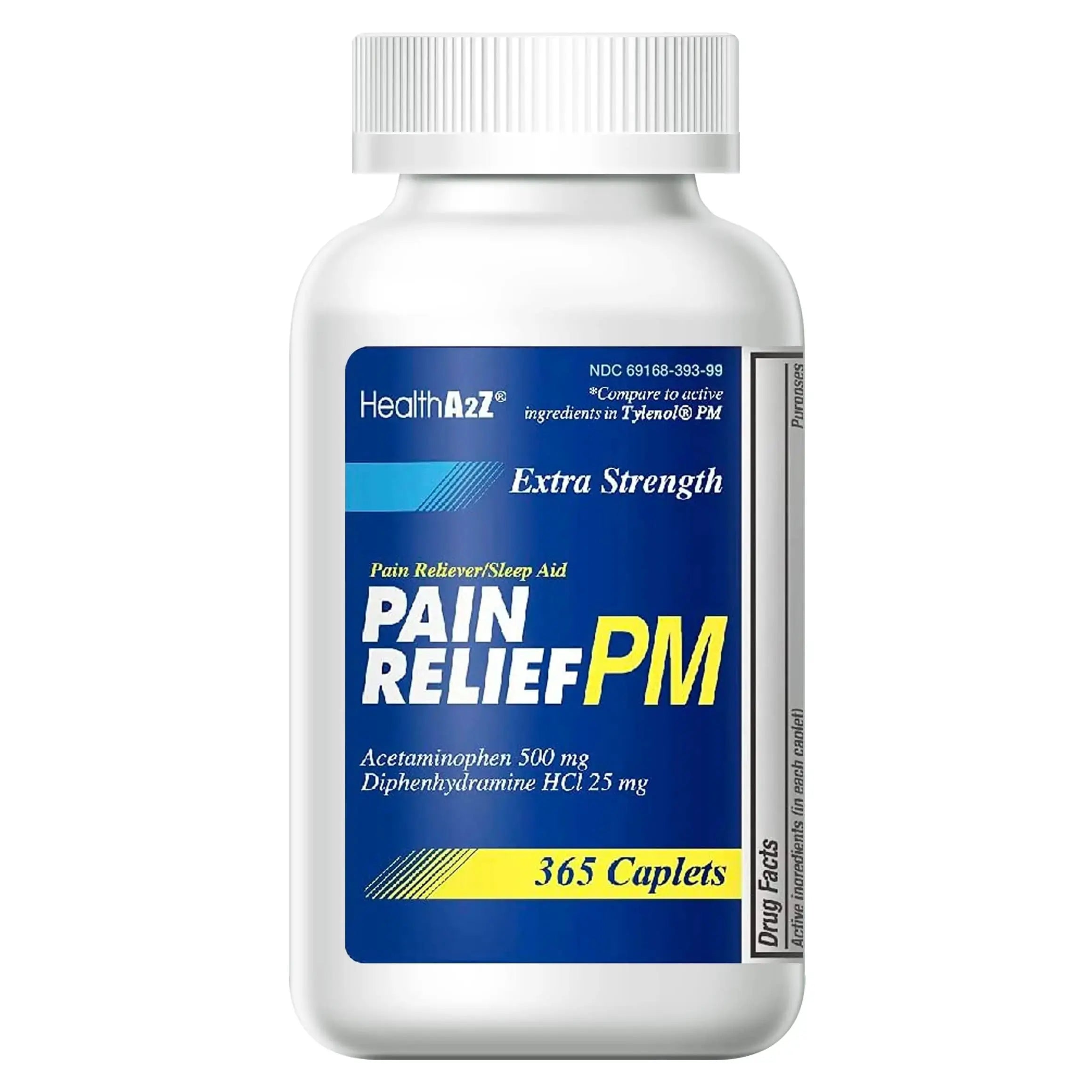 HealthA2Z® Extra Strength Pain Relief PM| Acetaminophen 500mg | Diphenhydramine 25mg | Pain Reliever & Nighttime Sleep Aid | (365 Count (Pack of 1)) HealthA2ZAu supplements