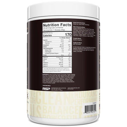 TrueFit Meal Replacement Shake Protein Powder, Grass Fed Whey + Organic Fruits RSP NUTRITIONUS supplements