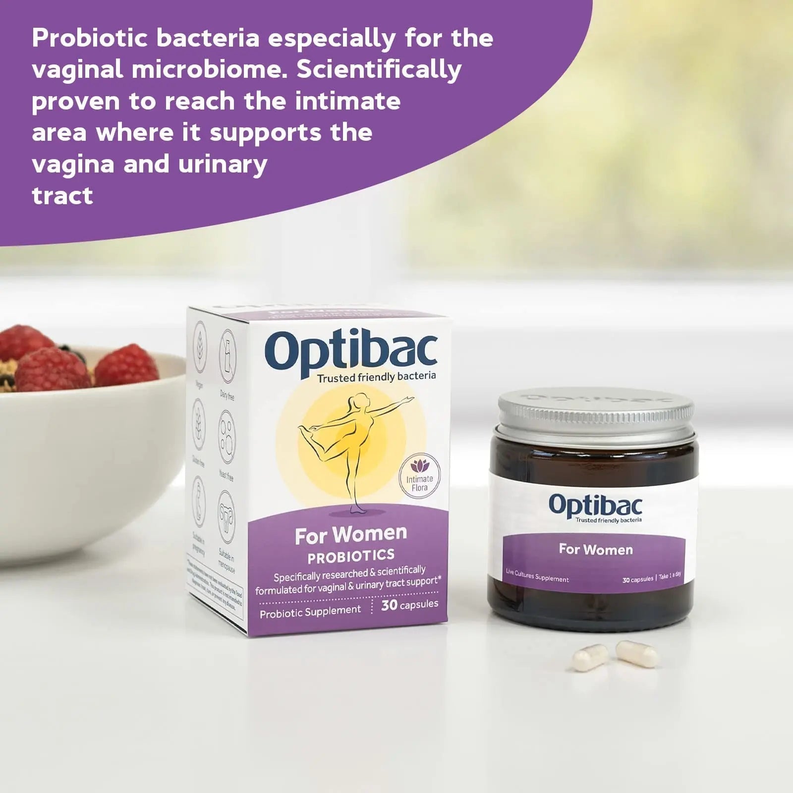 Optibac Probiotics for Women - Vegan Probiotic to Support Vagina Flora and Urinary Tract Health - 14 Capsules Optibac ProbioticsAu supplements