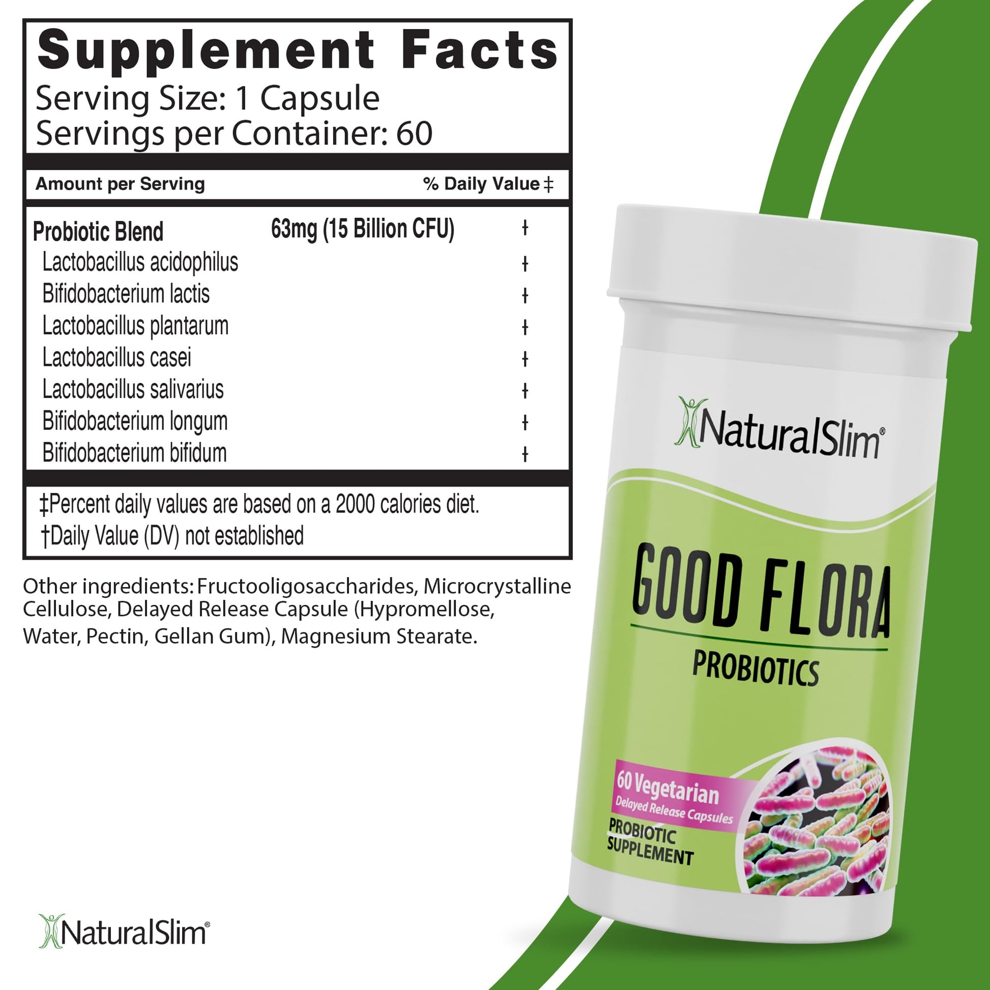 Probiotic Nutritional Supplements Gentle Formula Pro Biotics for Gut Health, Digestive Health, Immune Support, & De-Bloating for Women & Men, 7 Powerful Probiotic Strains, 60 Vegetarian Capsules 3 Pk NaturalSlimAu supplements