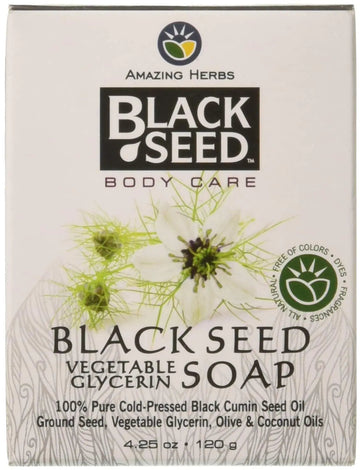 Amazing Herbs Black Seed Vegetable Glycerin Soap, 4.25 Ounce Amazing HerbsAu supplements