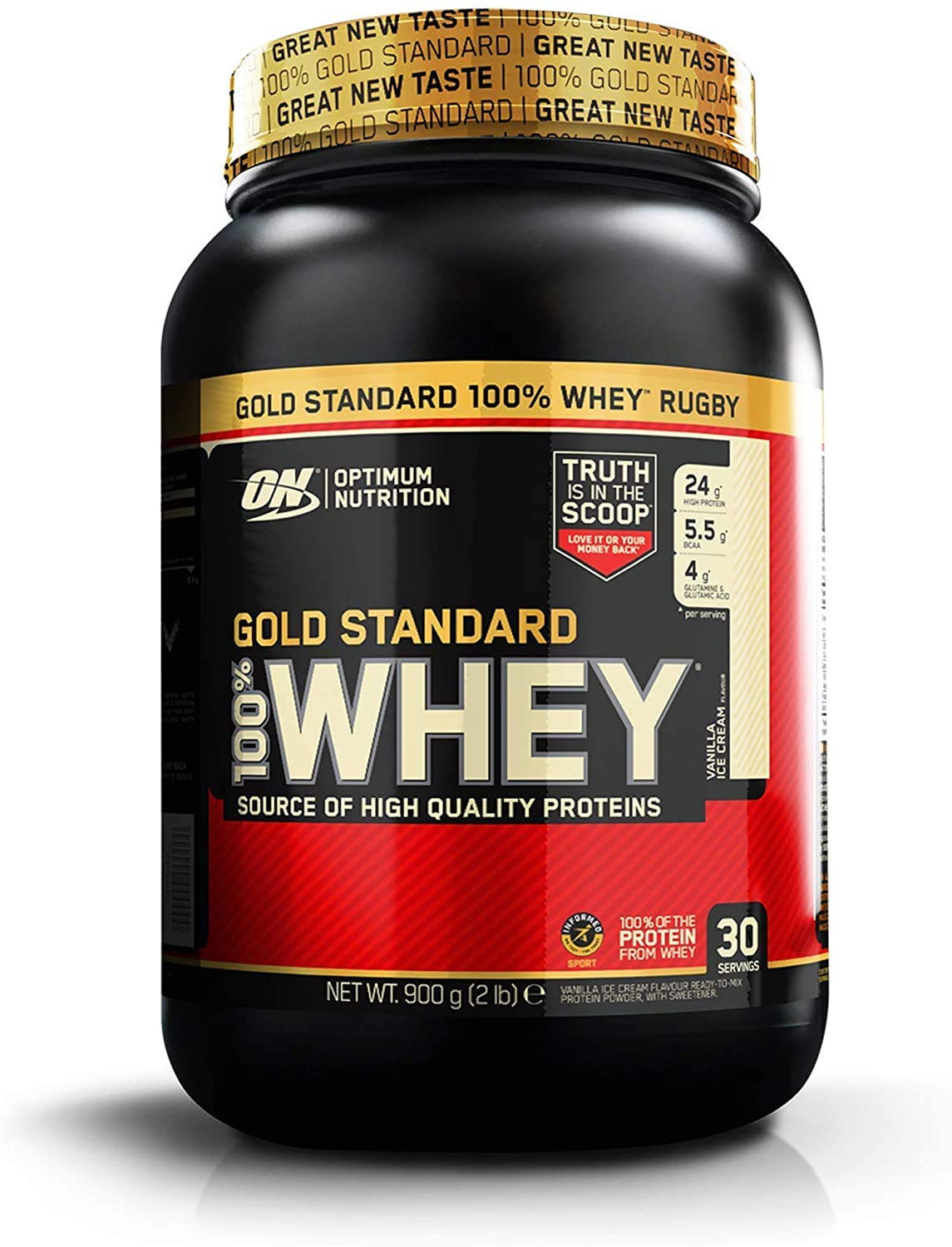 Optimum Nutrition 100 Percent Whey Gold Standard Sports Supplements, 908 g, Vanilla Optimum NutritionUS supplements