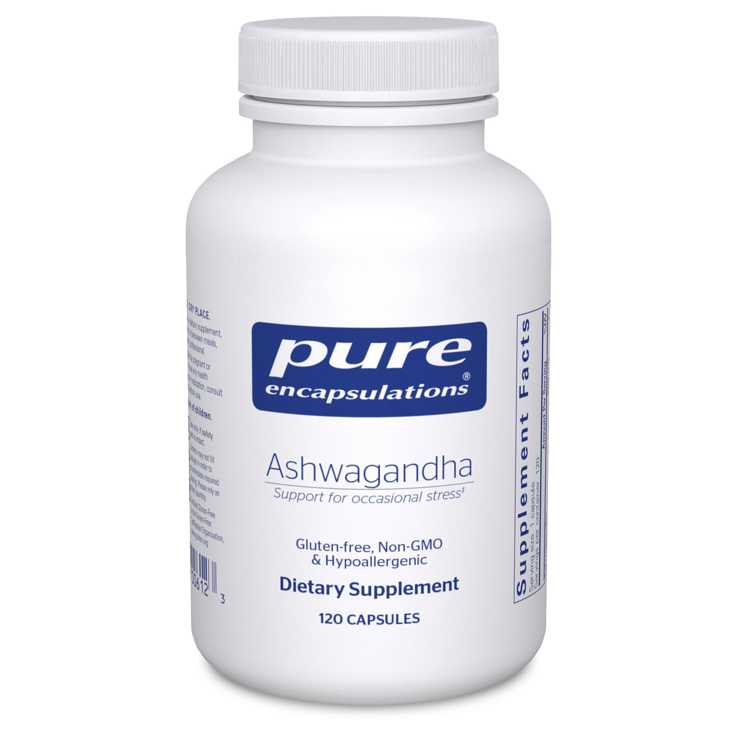 Pure Encapsulations Ashwagandha - 500 mg Ashwagandha Extract - Metabolism & Stress Support - Immune Support - GMO Free & Vegan - 120 Capsules Pure EncapsulationsAu supplements
