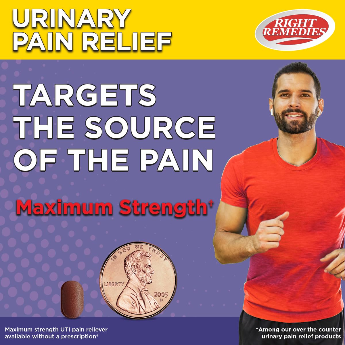RIGHT REMEDIES Urinary Pain Relief Phenazopyridine HCl 99.5mg Tablets | Maximum Strength OTC for Fast Relief of UTI Pain, Burning and Bladder discomfort | Generic AZO Maximum Strength (72 Count) RIGHT REMEDIESAu supplements