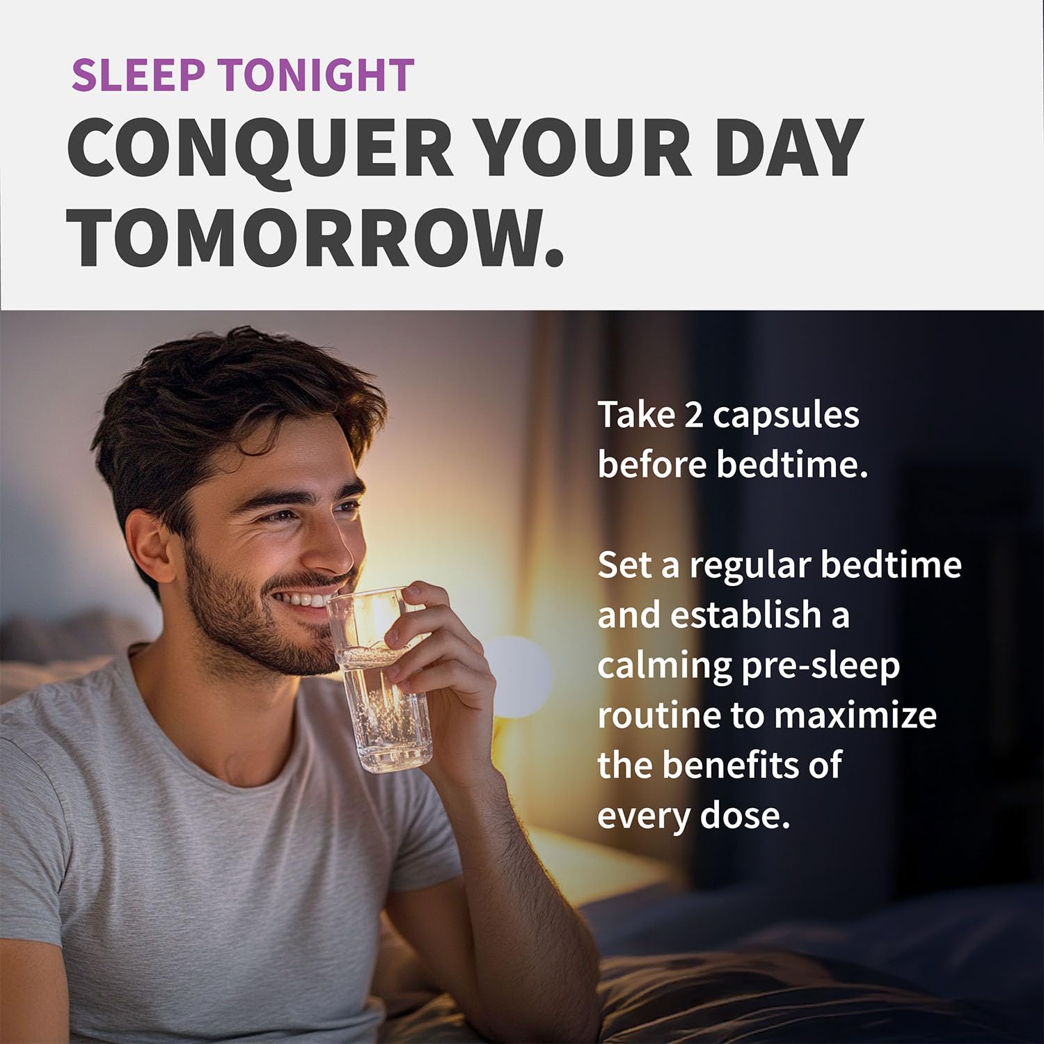 12-in-1 Melatonin Sleep Capsules - Natural Sleep Aids for Adults with Melatonin 5mg and Magnesium Glycinate 500mg, Sleep Aid with Ashwagandha, L Theanine, Valerian Root, GABA, 5-HTP (90ct, Pack of 1) MEDCHOICEAu supplements