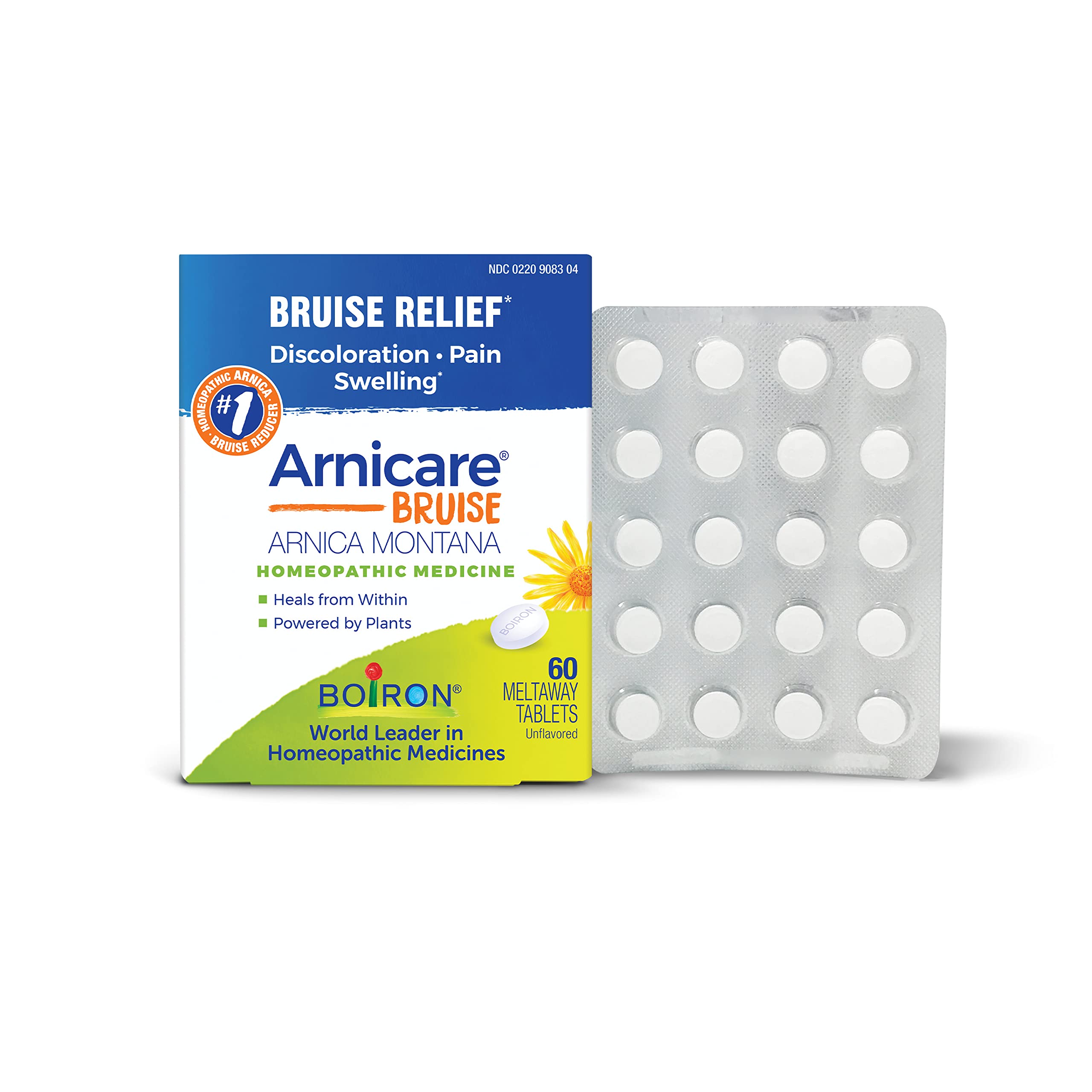 Boiron Arnicare Bruise for Relief of Pain or Swelling from Injuries, and Discoloration of Bruises - 60 Tablets BoironAu supplements