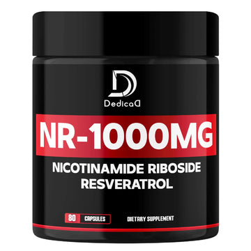DEDICAD NAD Supplement with Nicotinamide Riboside and Trans Resveratrol - NR for Men & Women - 80 Capsules DEDICADAu supplements