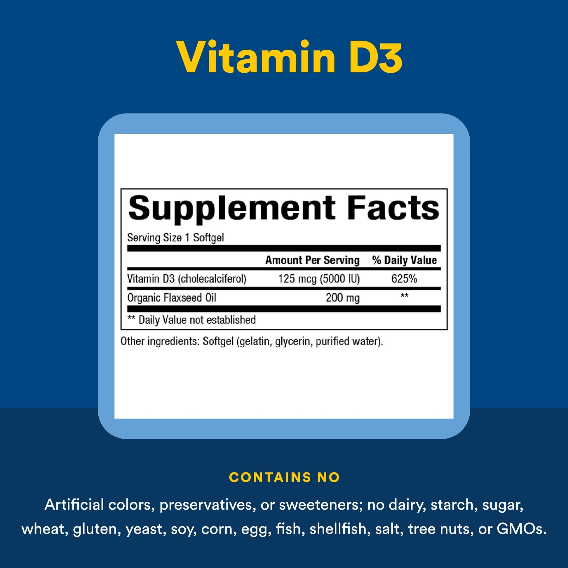 Natural Factors, Vitamin D3 5000 IU (125 mcg), Supports Strong Bones, Muscles and Immune Function, 360 Softgels Natural FactorsAu supplements